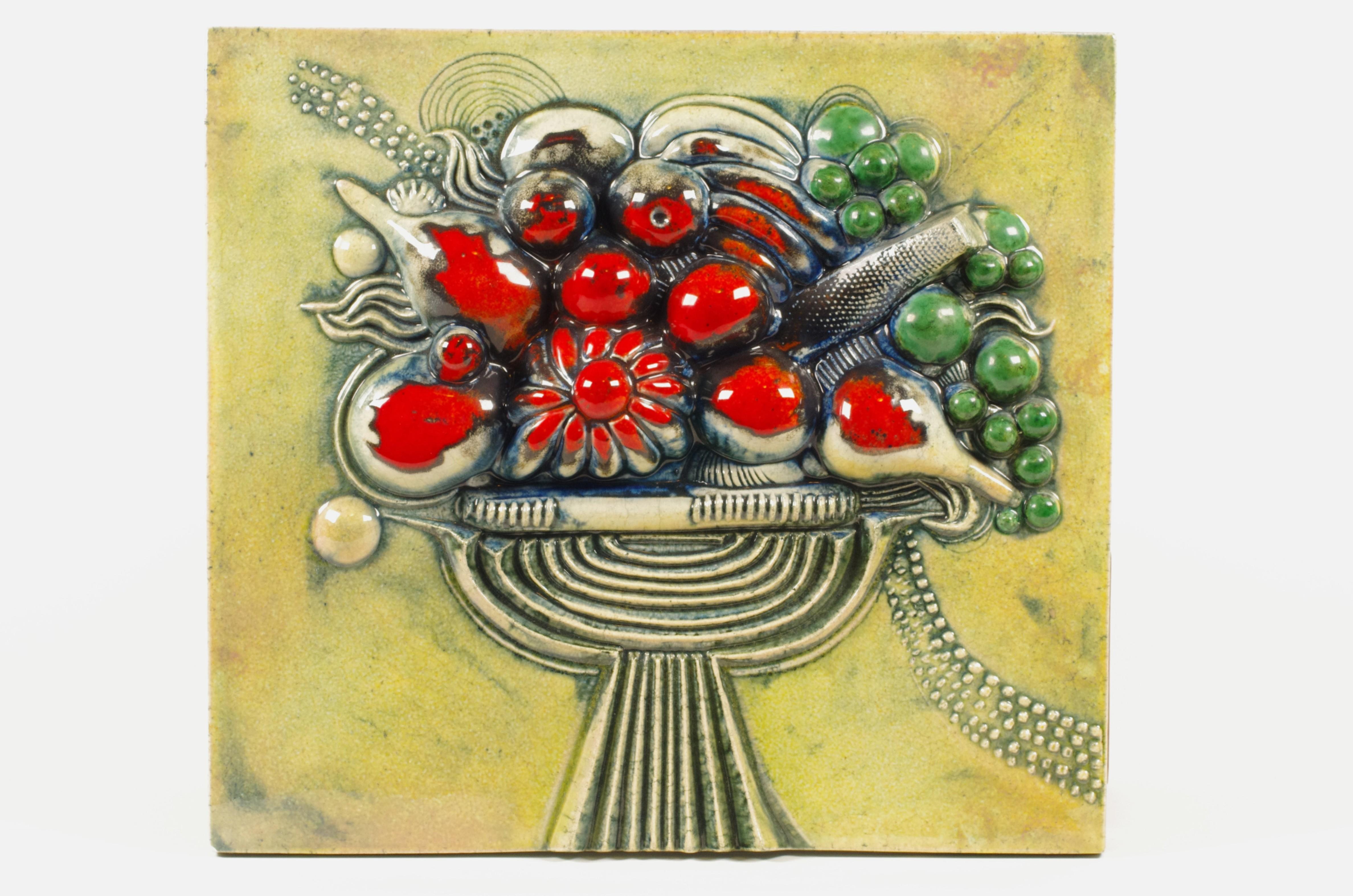 Mid-Century Modern Large Stoneware Wall Relief by Bertil Vallien for Gustavsberg, Sweden, 1960s For Sale