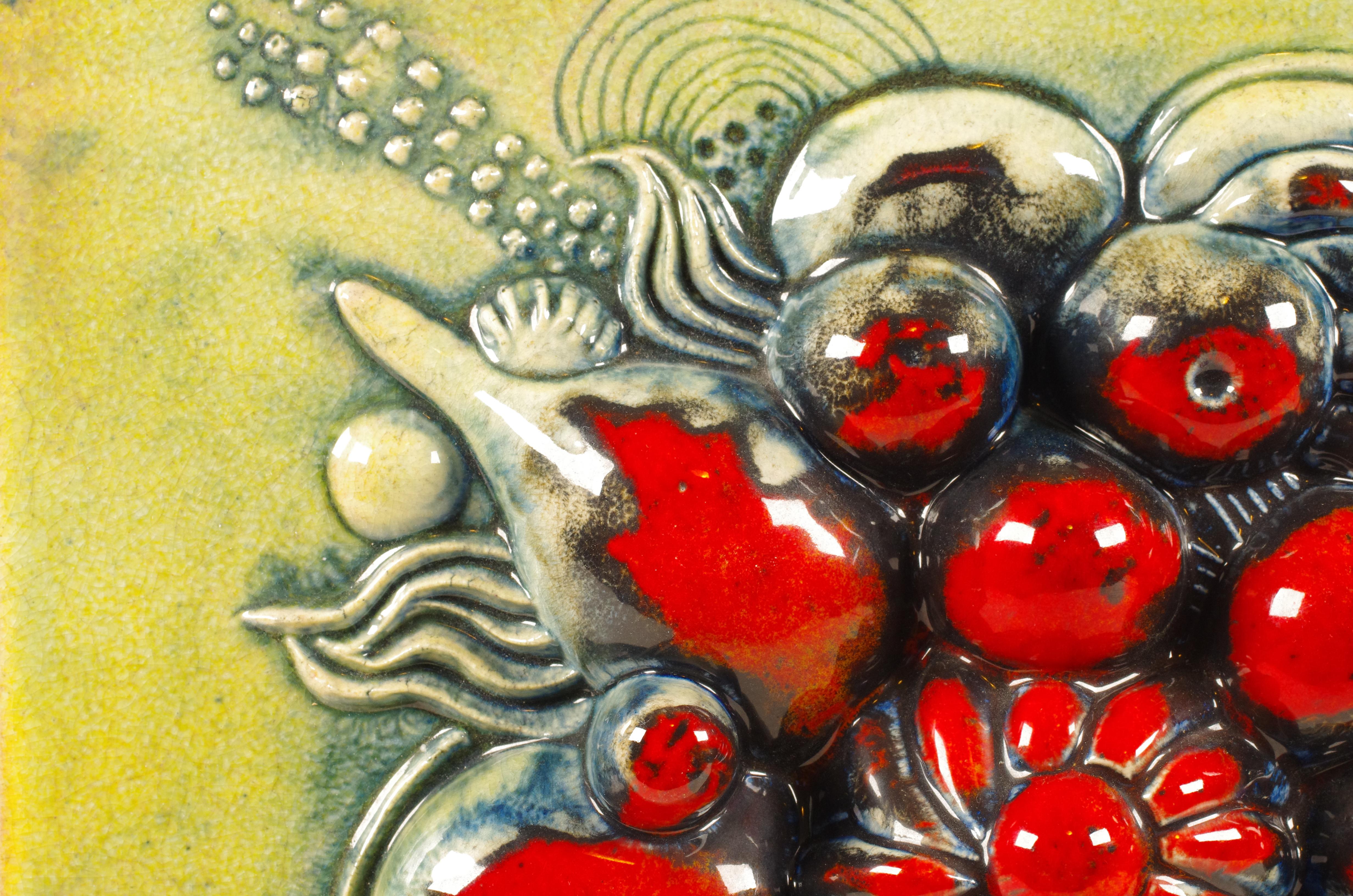 Swedish Large Stoneware Wall Relief by Bertil Vallien for Gustavsberg, Sweden, 1960s For Sale