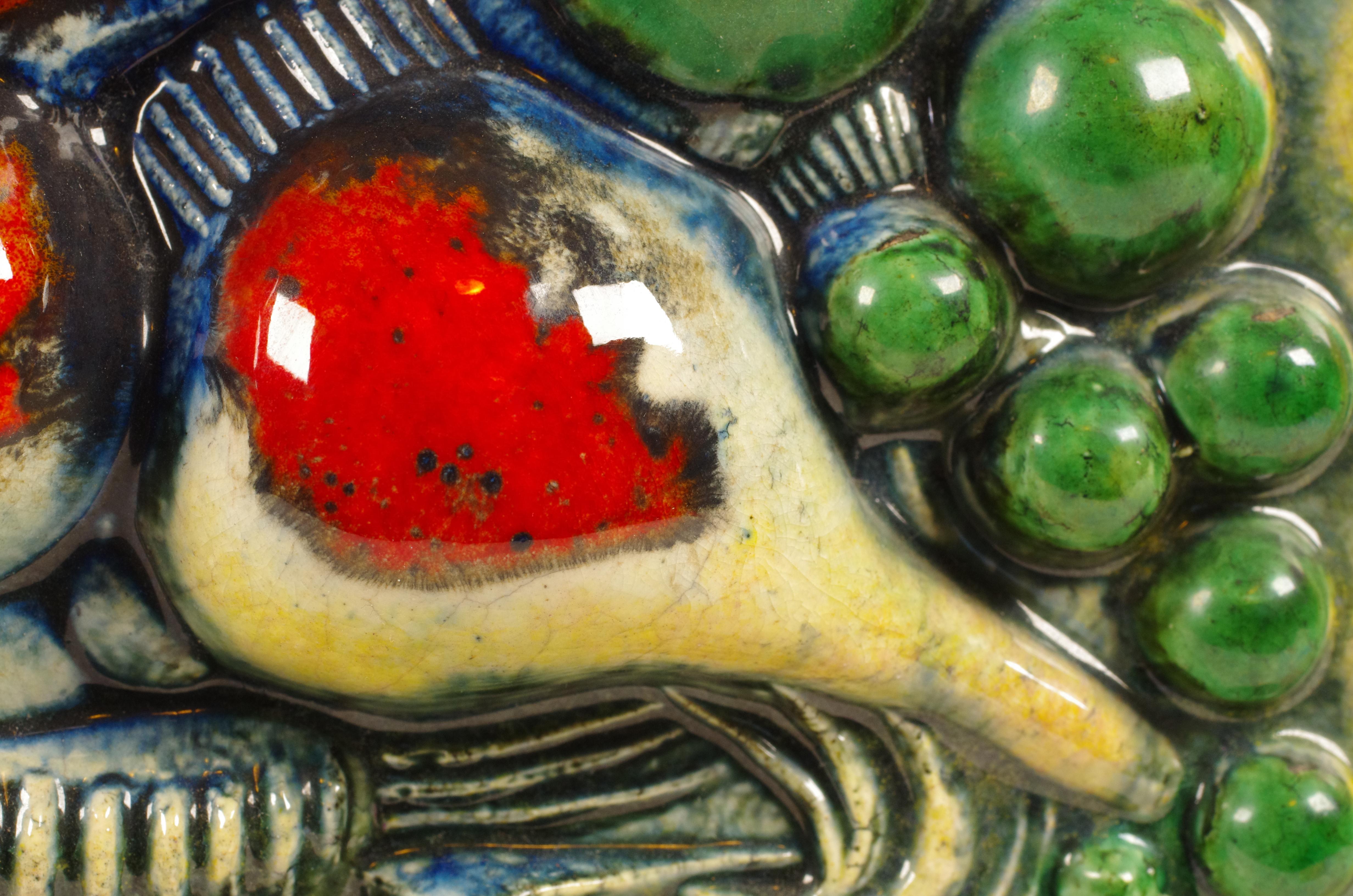 Large Stoneware Wall Relief by Bertil Vallien for Gustavsberg, Sweden, 1960s In Good Condition For Sale In MAASTRICHT, LI