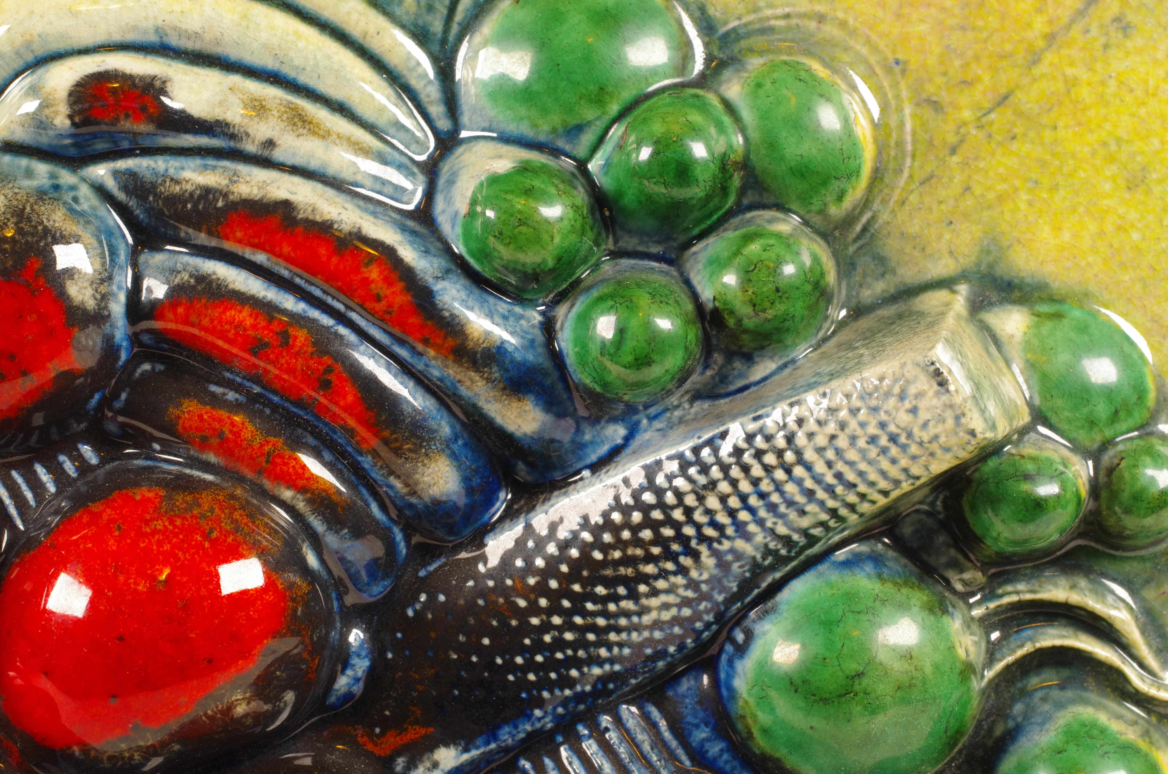 Mid-20th Century Large Stoneware Wall Relief by Bertil Vallien for Gustavsberg, Sweden, 1960s For Sale