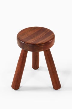 Large Stool in Jatoba Wood by Ingvar Hildingsson, 1980's