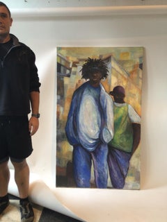 Large Street Art Oil Painting on Canvas