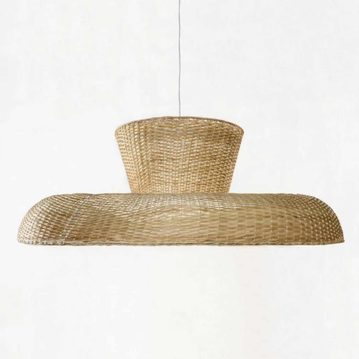 Large strikha pendant lamp by Faina
Design: Victoriya Yakusha
Material: Willow, steel frame
Dimensions: D 150 x H 52.5 cm


Cable length - 3m
Cable type - 2x0.5
Steel wire rope with a clamp x3
E27 bulb x 1
Ceiling fixture x 1, 3x40mm dowel