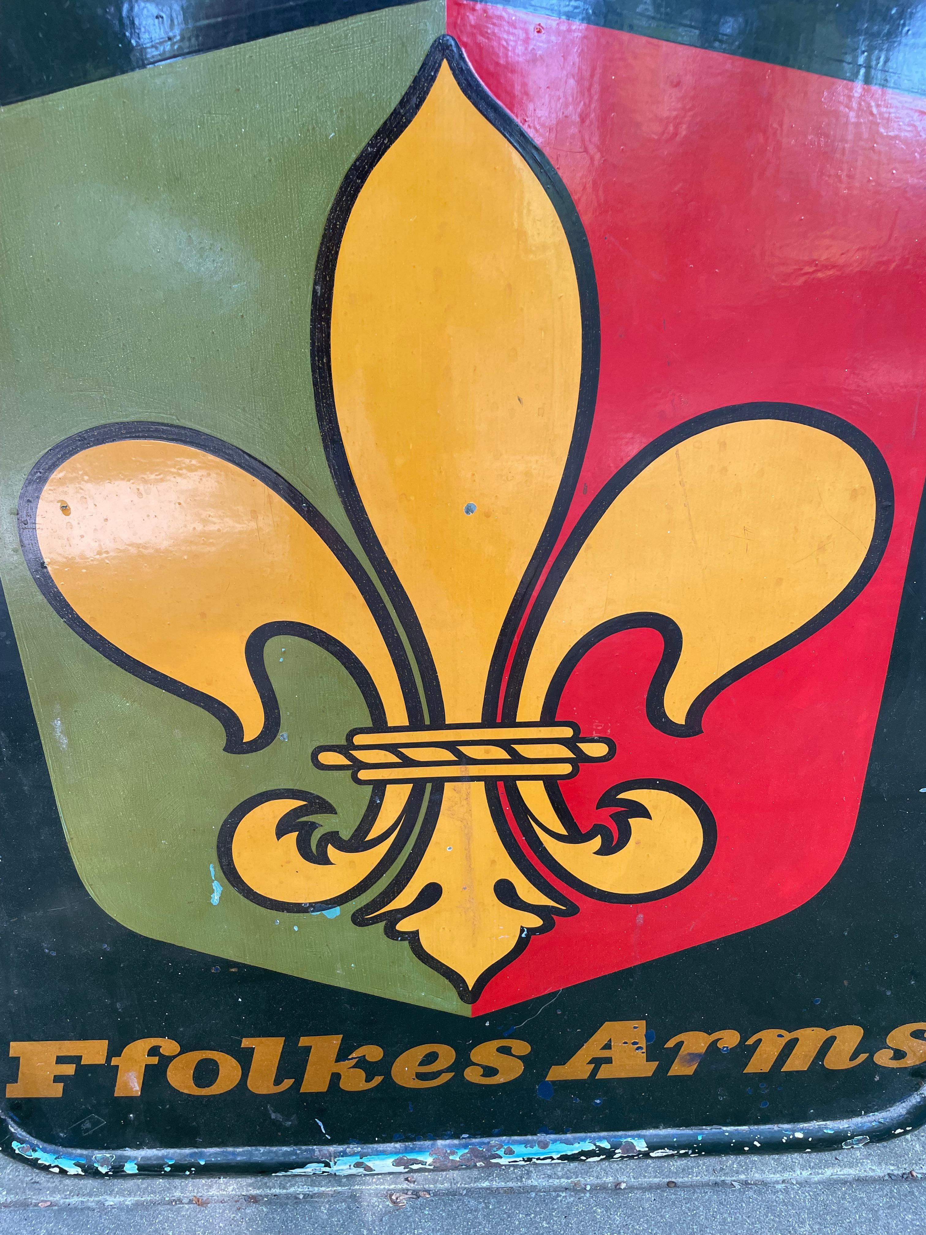 Large Striking Vintage English Pub Sign Wall Art 1