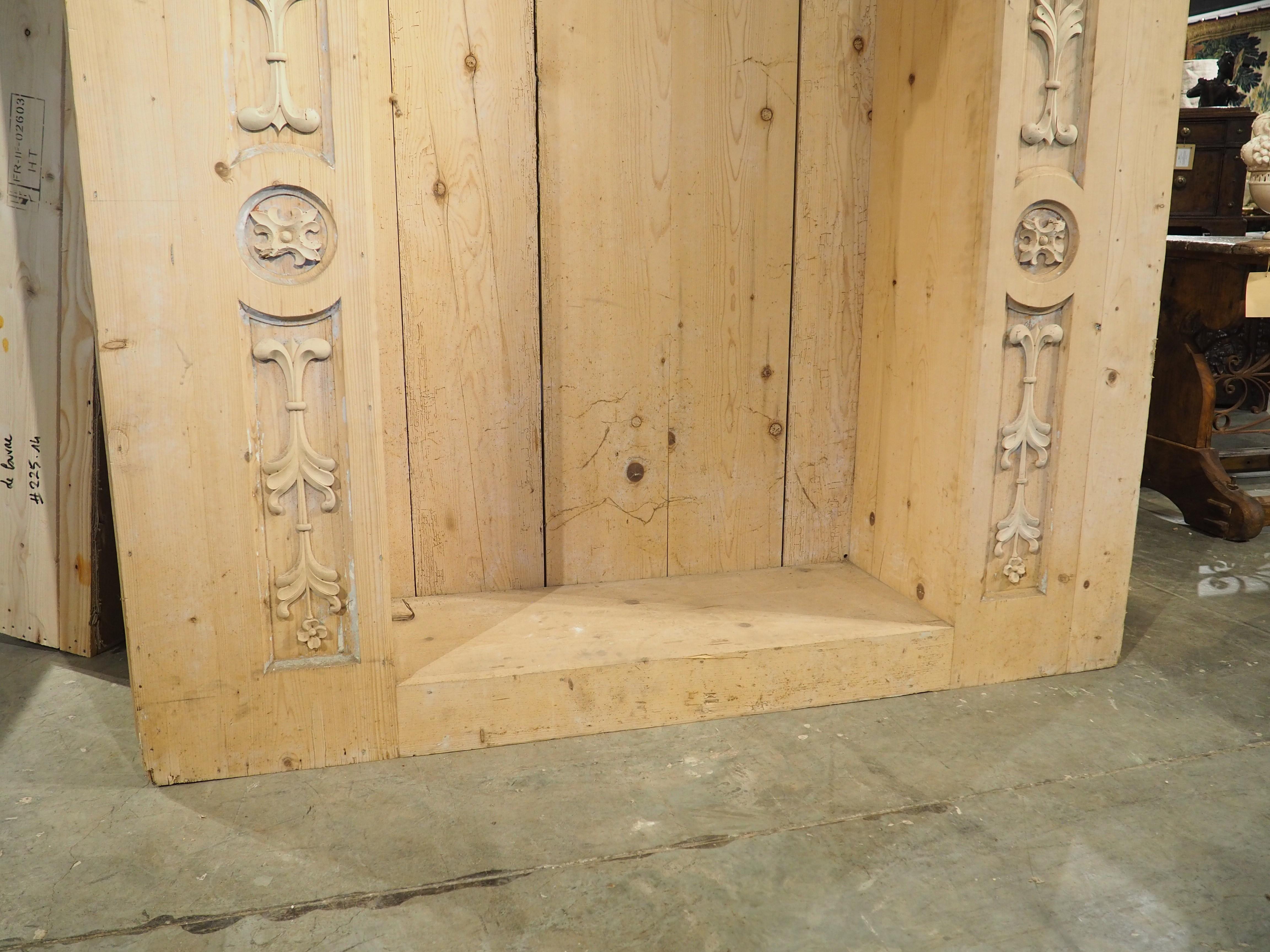 Large Stripped Pine Altar Niche from Northern France, 20th Century For Sale 1