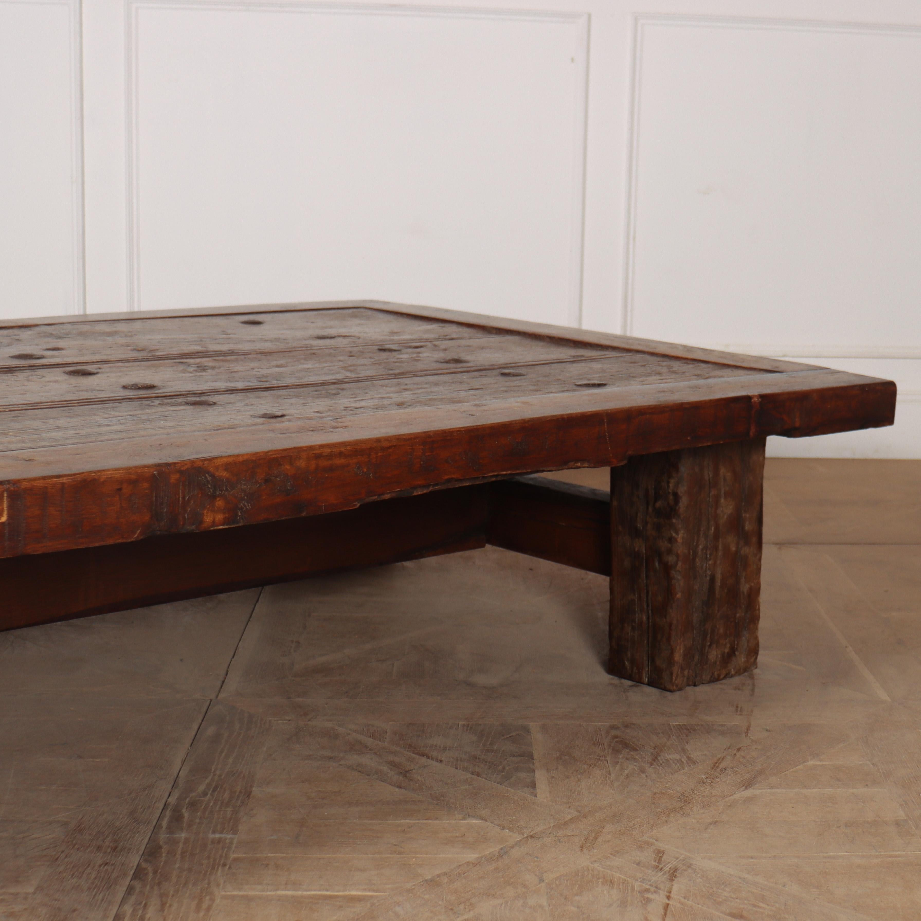 Large Studded Coffee Table For Sale 1