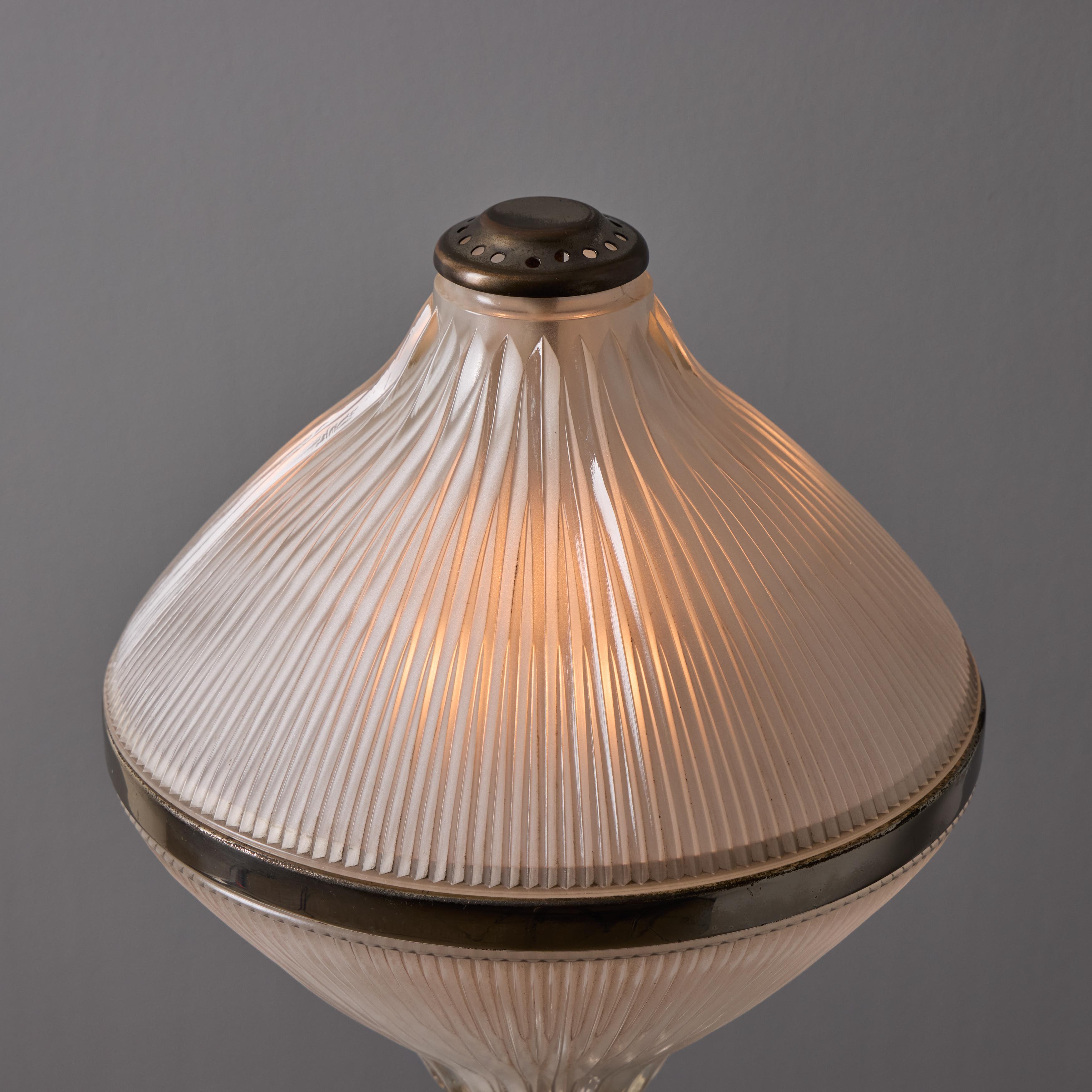 Große Studio B.B.P.R. 'Polinnia' Tischleuchte aus Glas und Chrom um 1964 für Artemide im Angebot 7