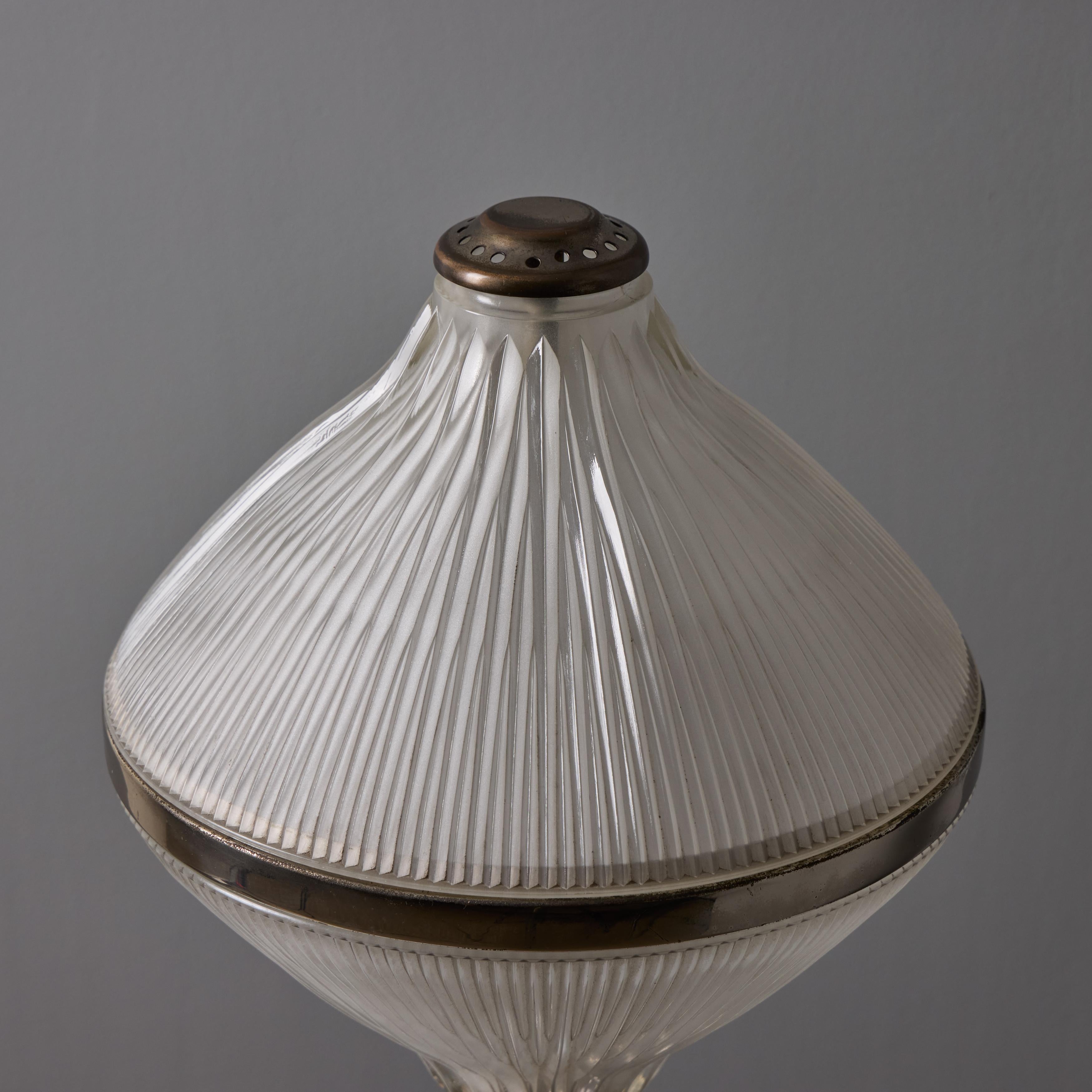 Große Studio B.B.P.R. 'Polinnia' Tischleuchte aus Glas und Chrom um 1964 für Artemide im Angebot 8