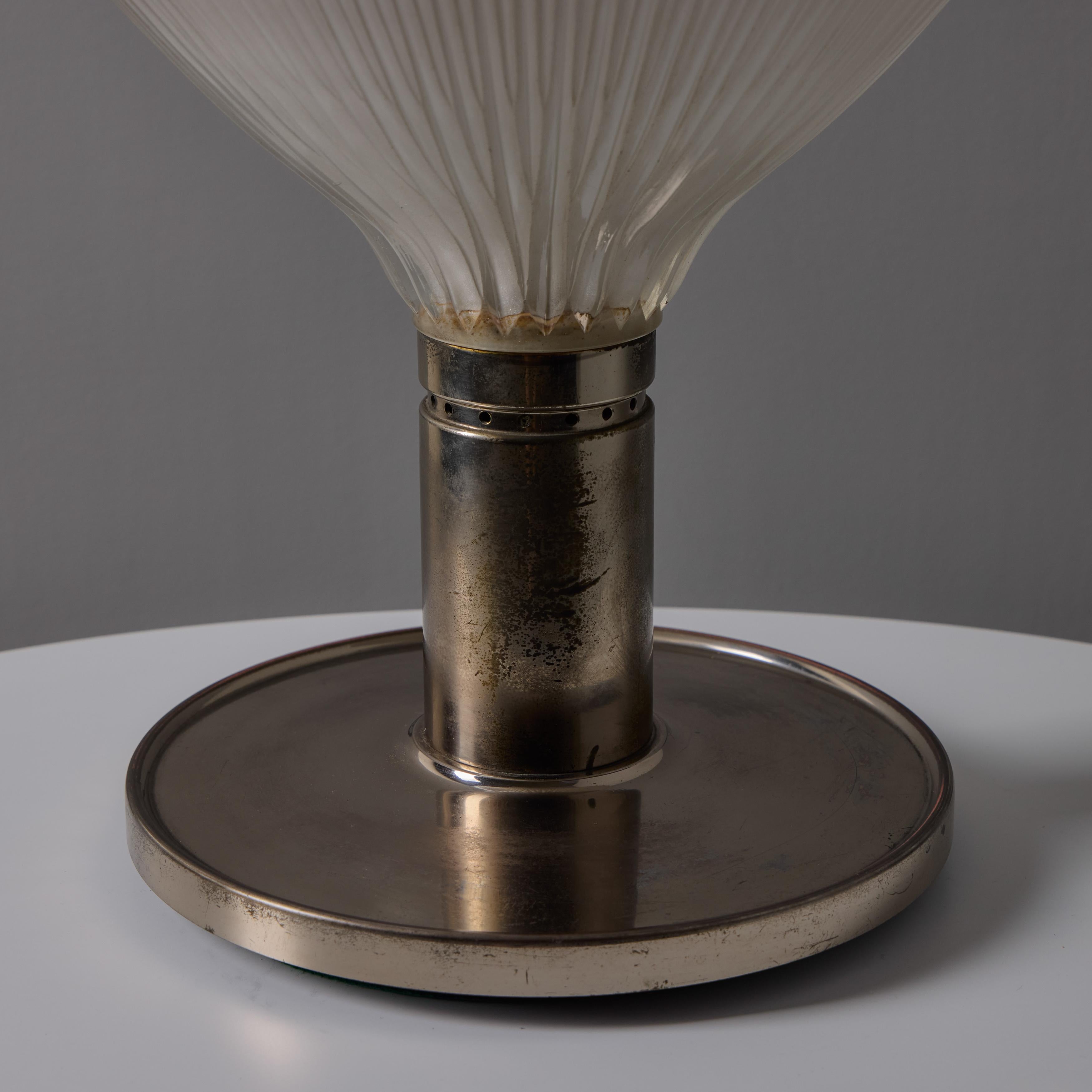 Große Studio B.B.P.R. 'Polinnia' Tischleuchte aus Glas und Chrom um 1964 für Artemide im Angebot 11