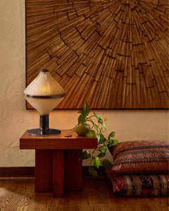 Large Studio B.B.P.R 'Polinnia' Glass and Chrome Table Lamp c. 1964 for Artemide