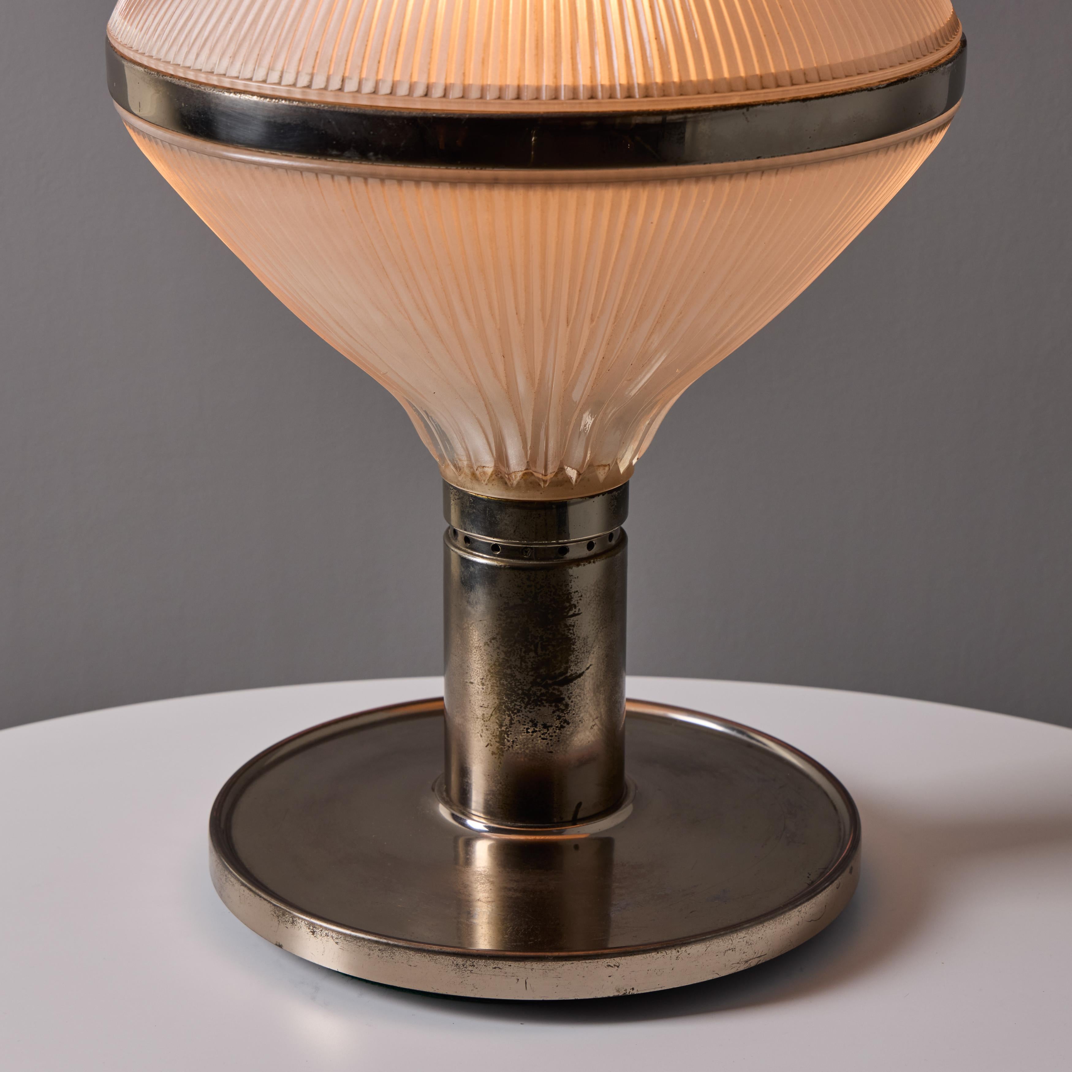 Große Studio B.B.P.R. 'Polinnia' Tischleuchte aus Glas und Chrom um 1964 für Artemide im Angebot 2