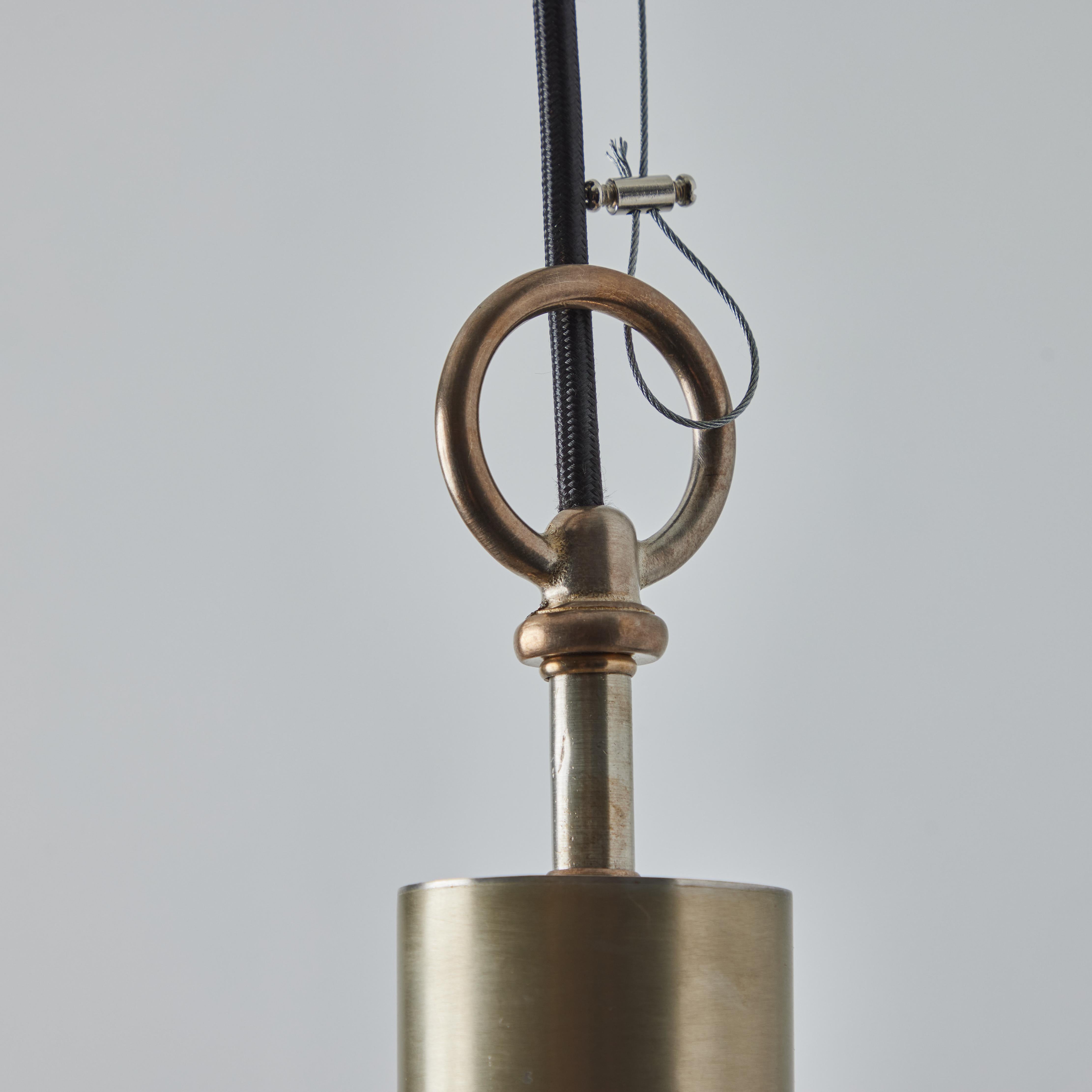 Large Studio B.B.P.R 'Polinnia' Glass and Metal Pendant c. 1964 for Artemide For Sale 1