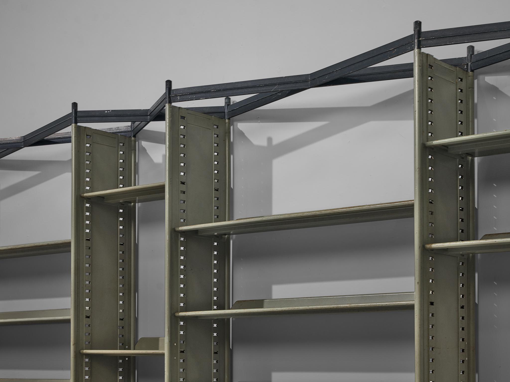 Mid-Century Modern Large Studio BBPR ‘Spazio’ Wall-Unit or Room-Divider in Metal