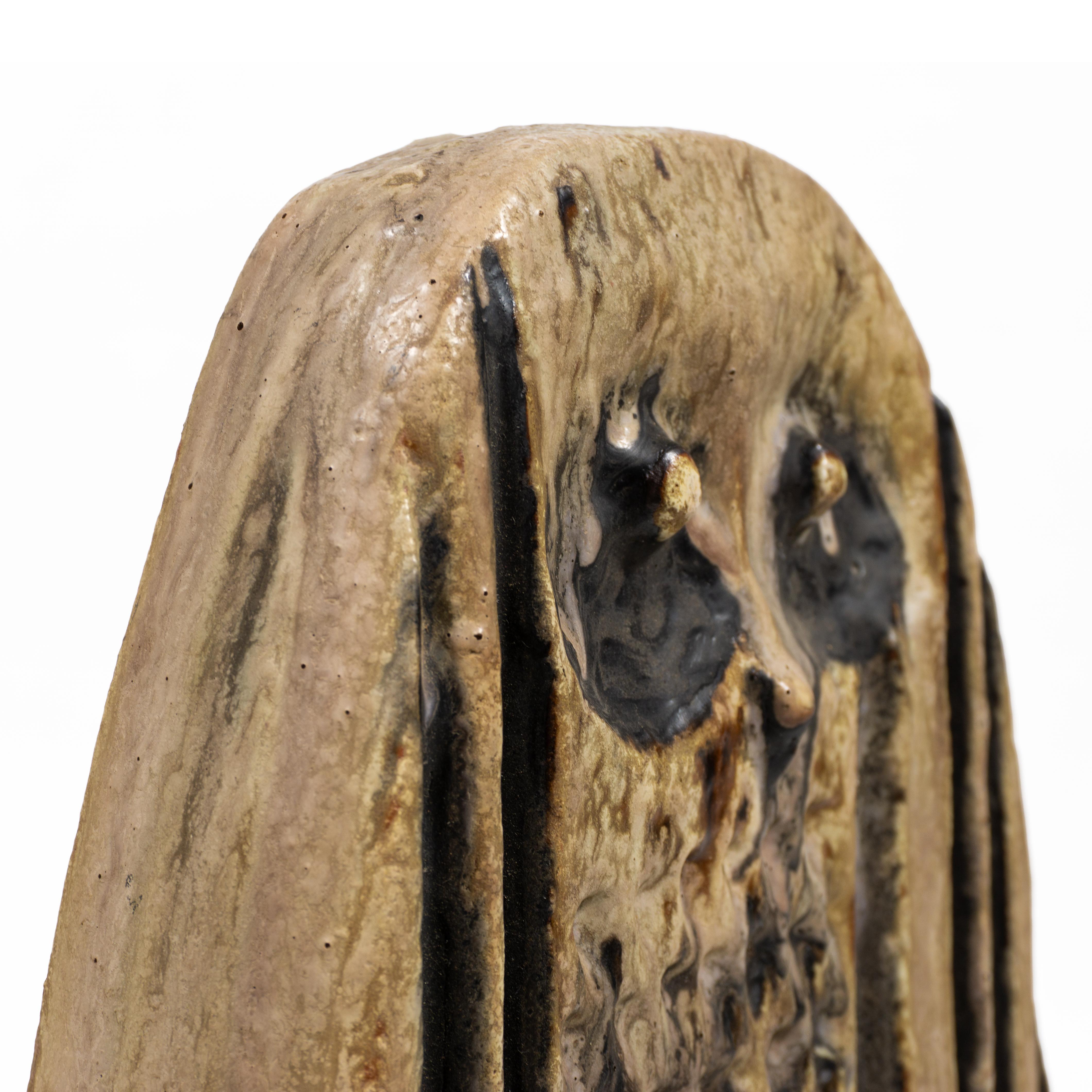Große Studio A Keramische Eulenskulptur von Helmut Schäffenacker, Deutschland 1960er Jahre im Angebot 4
