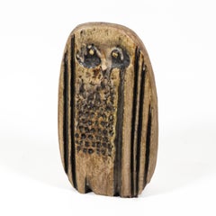 Large Studio Ceramic Owl Sculpture by Helmut Schäffenacker, Germany 1960s