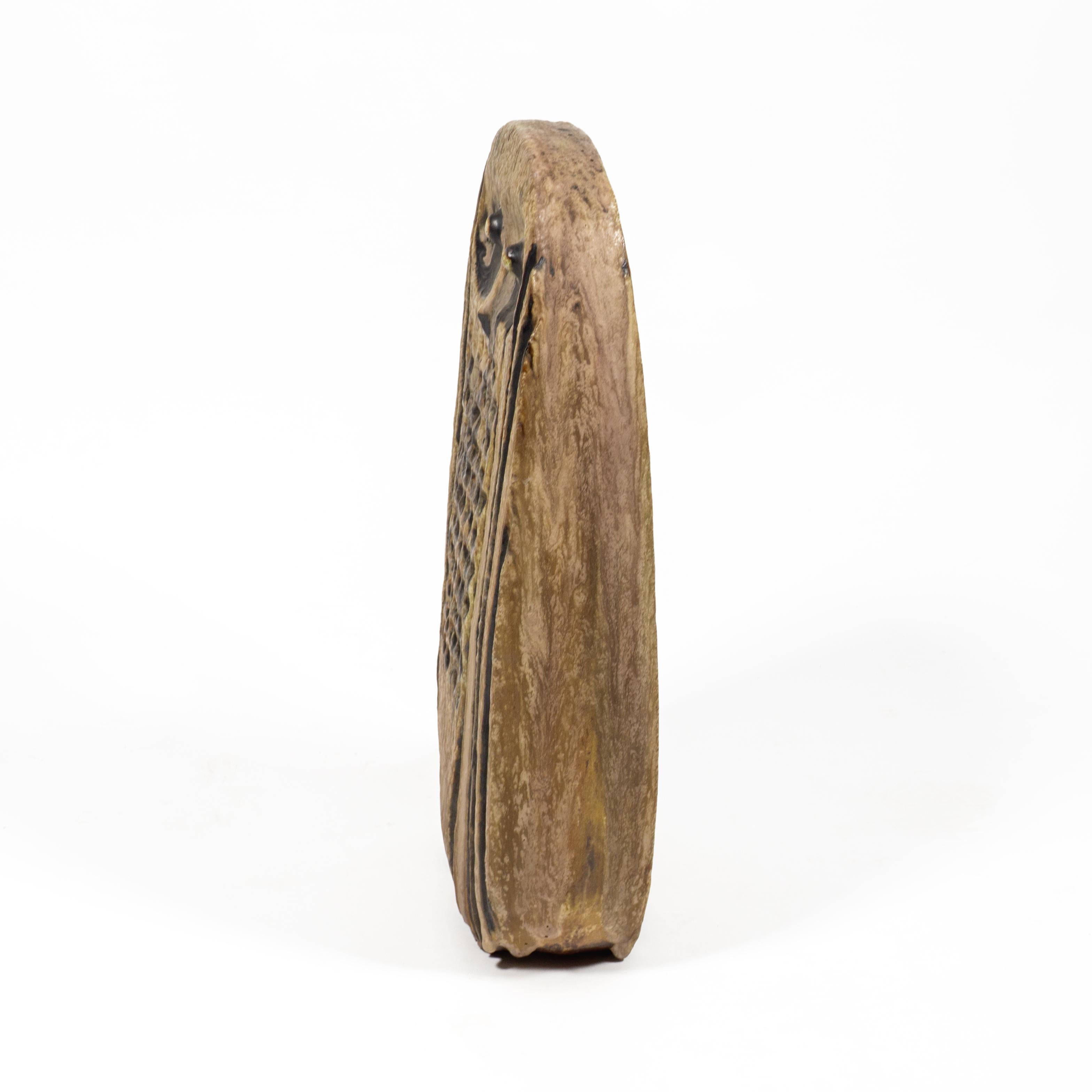 Große Studio A Keramische Eulenskulptur von Helmut Schäffenacker, Deutschland 1960er Jahre (Mitte des 20. Jahrhunderts) im Angebot