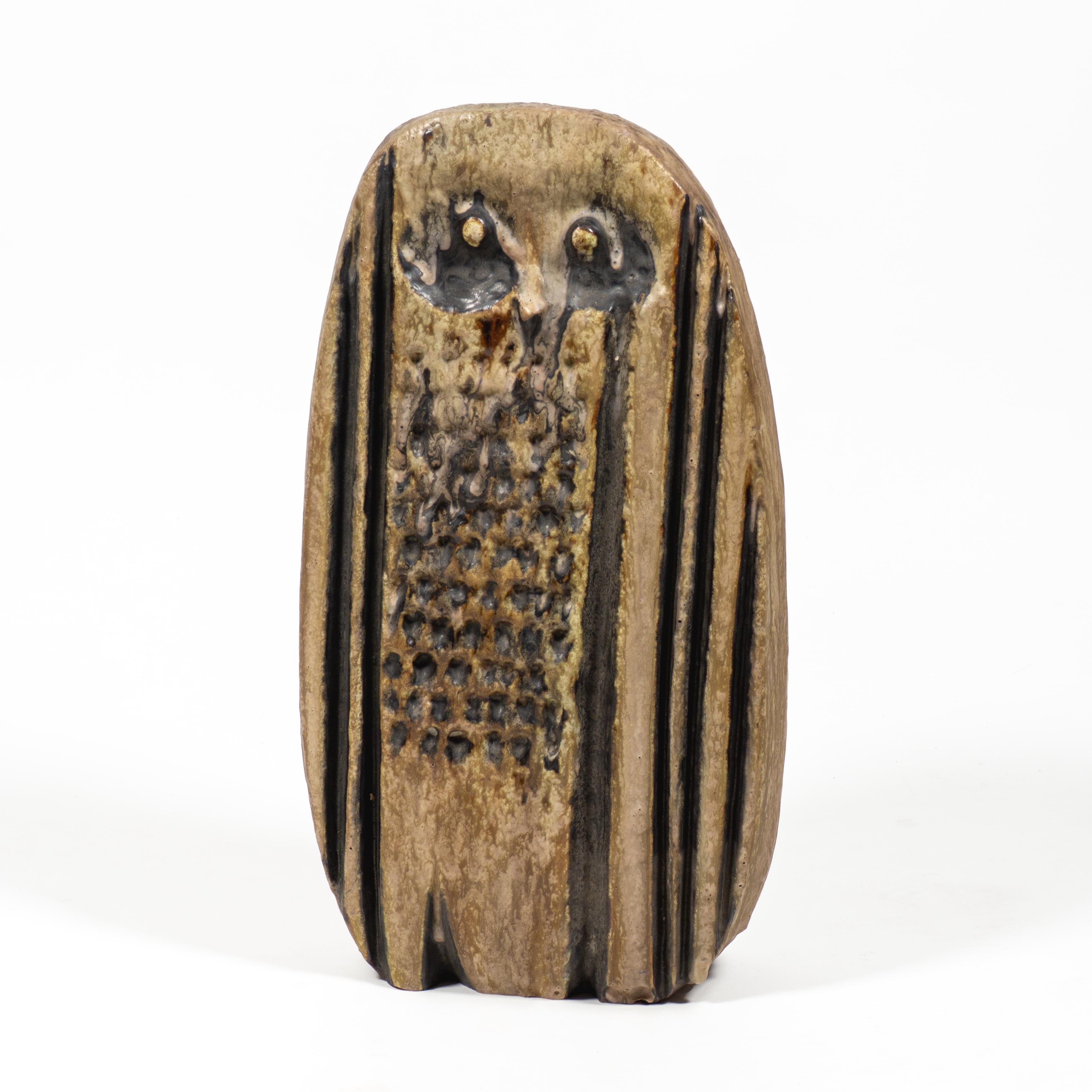 Große Studio A Keramische Eulenskulptur von Helmut Schäffenacker, Deutschland 1960er Jahre im Angebot 2