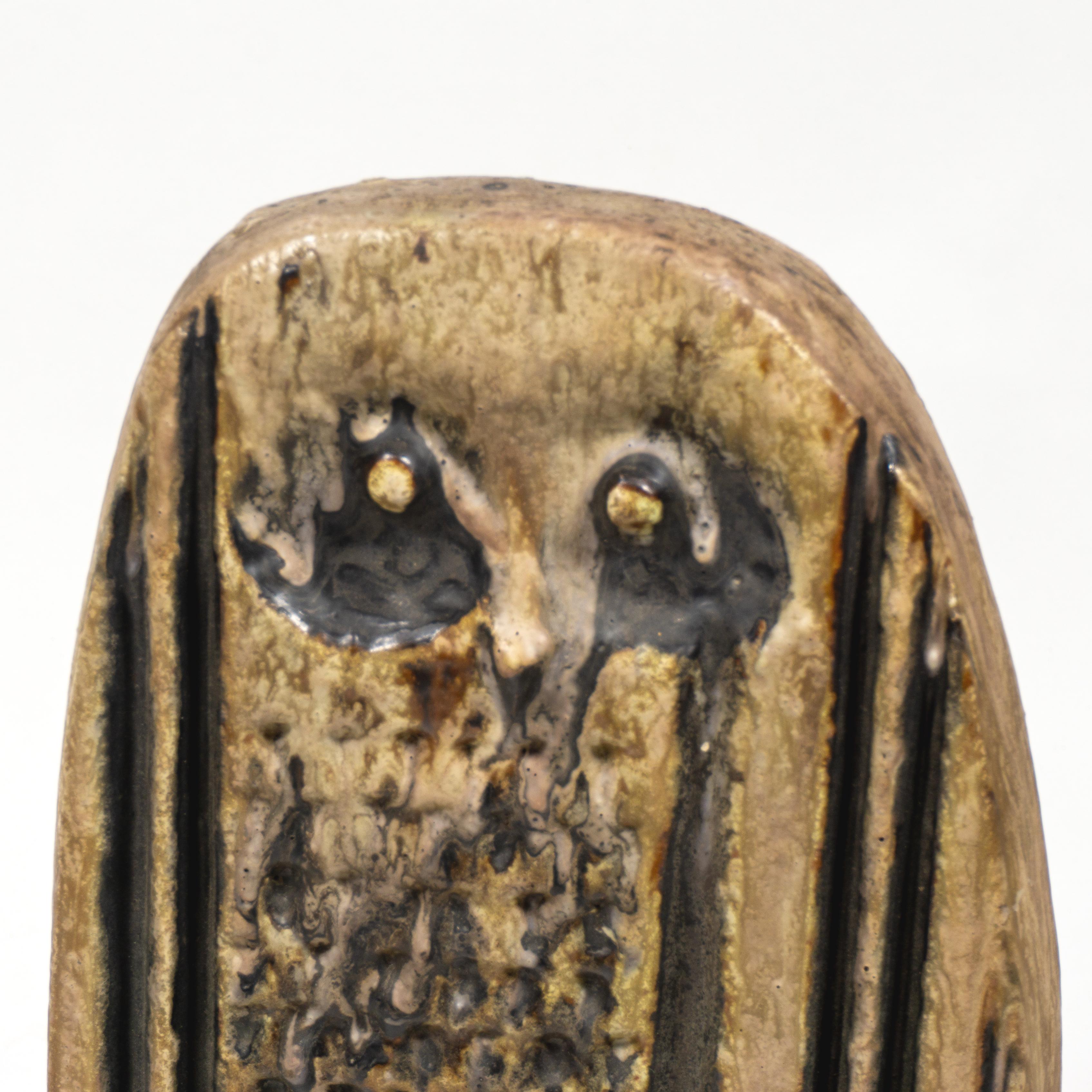 Große Studio A Keramische Eulenskulptur von Helmut Schäffenacker, Deutschland 1960er Jahre im Angebot 3