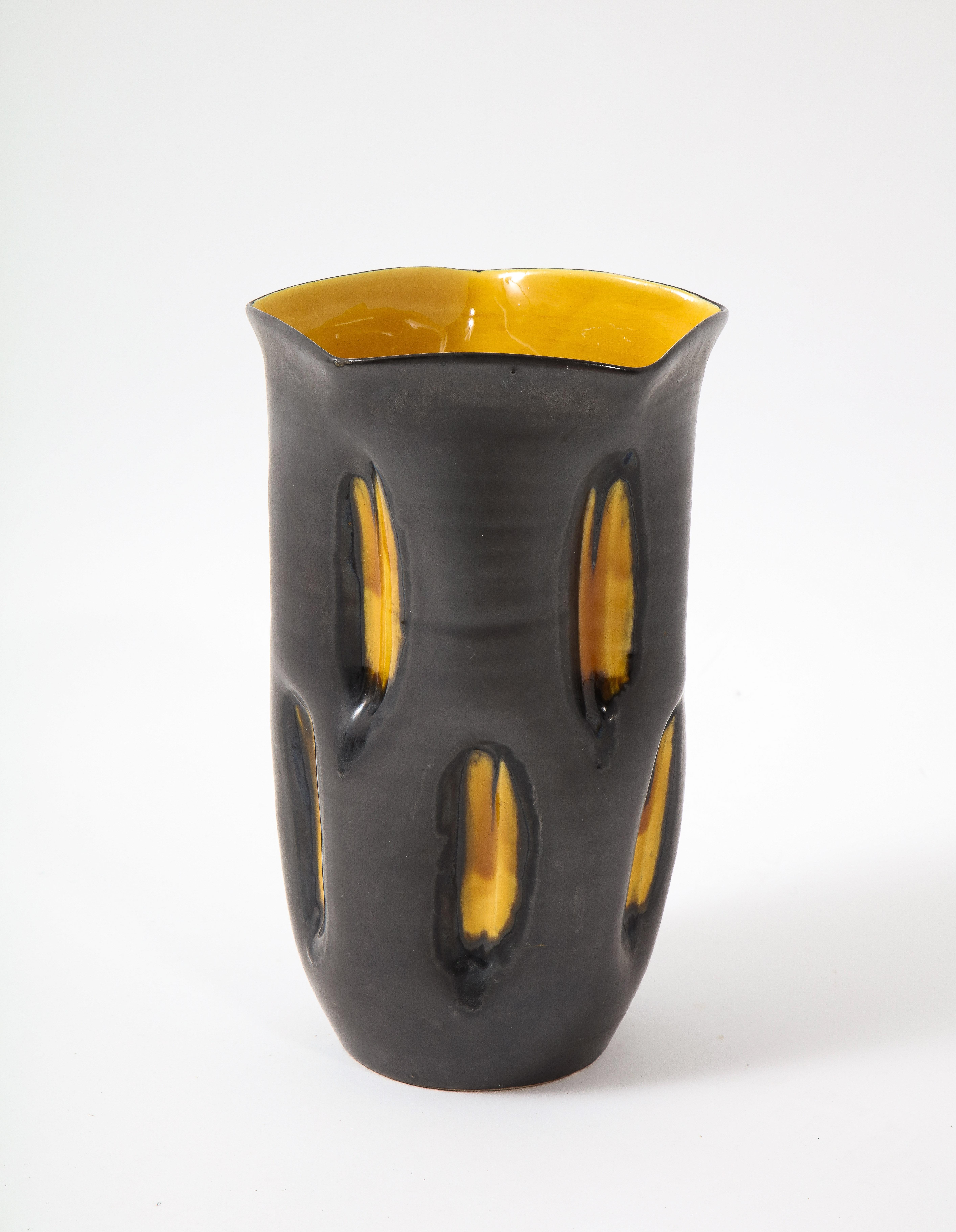 Large Studio Ceramic Vase, France 1960's For Sale 3