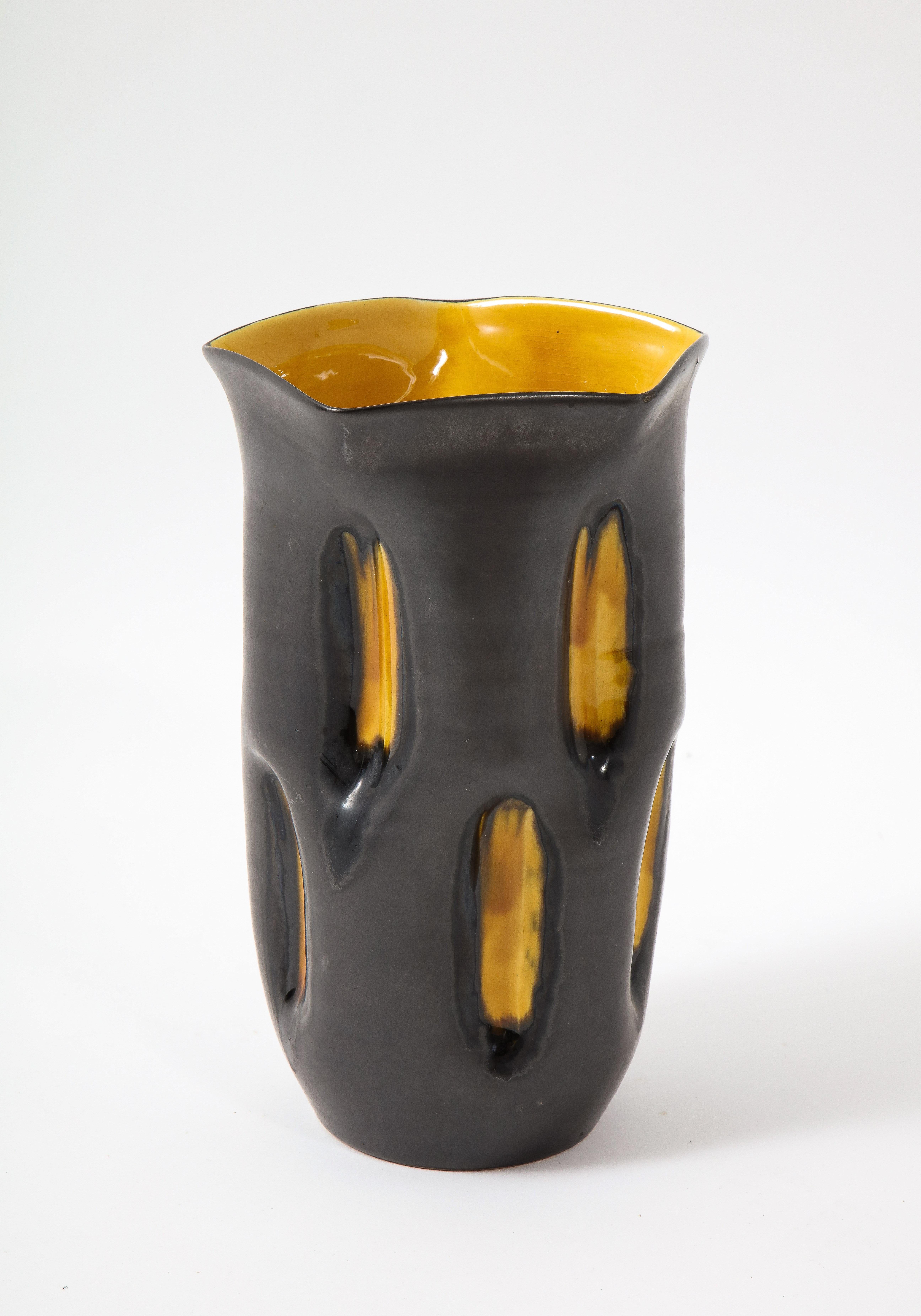 Large Studio Ceramic Vase, France 1960's For Sale 4