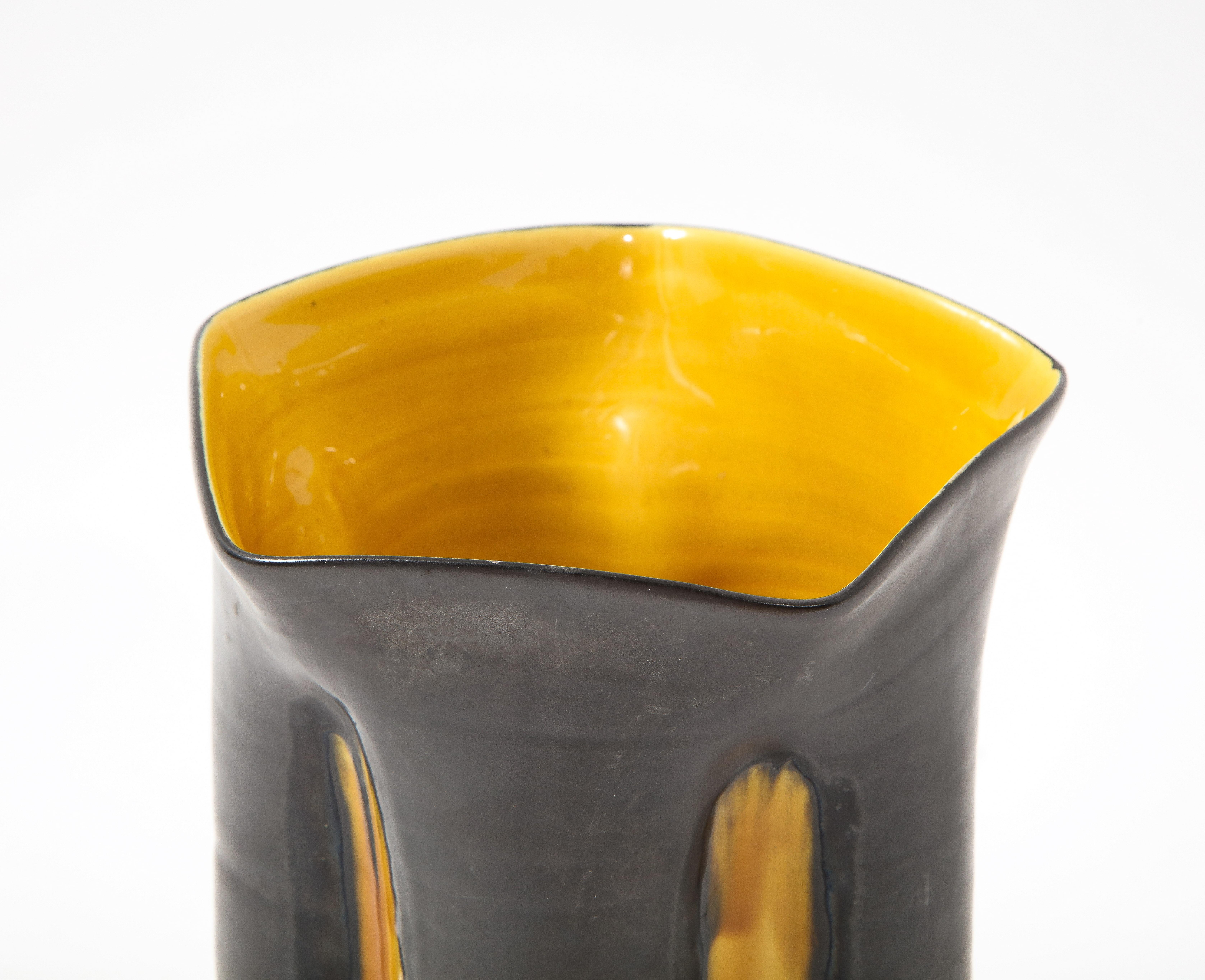 Large Studio Ceramic Vase, France 1960's For Sale 1