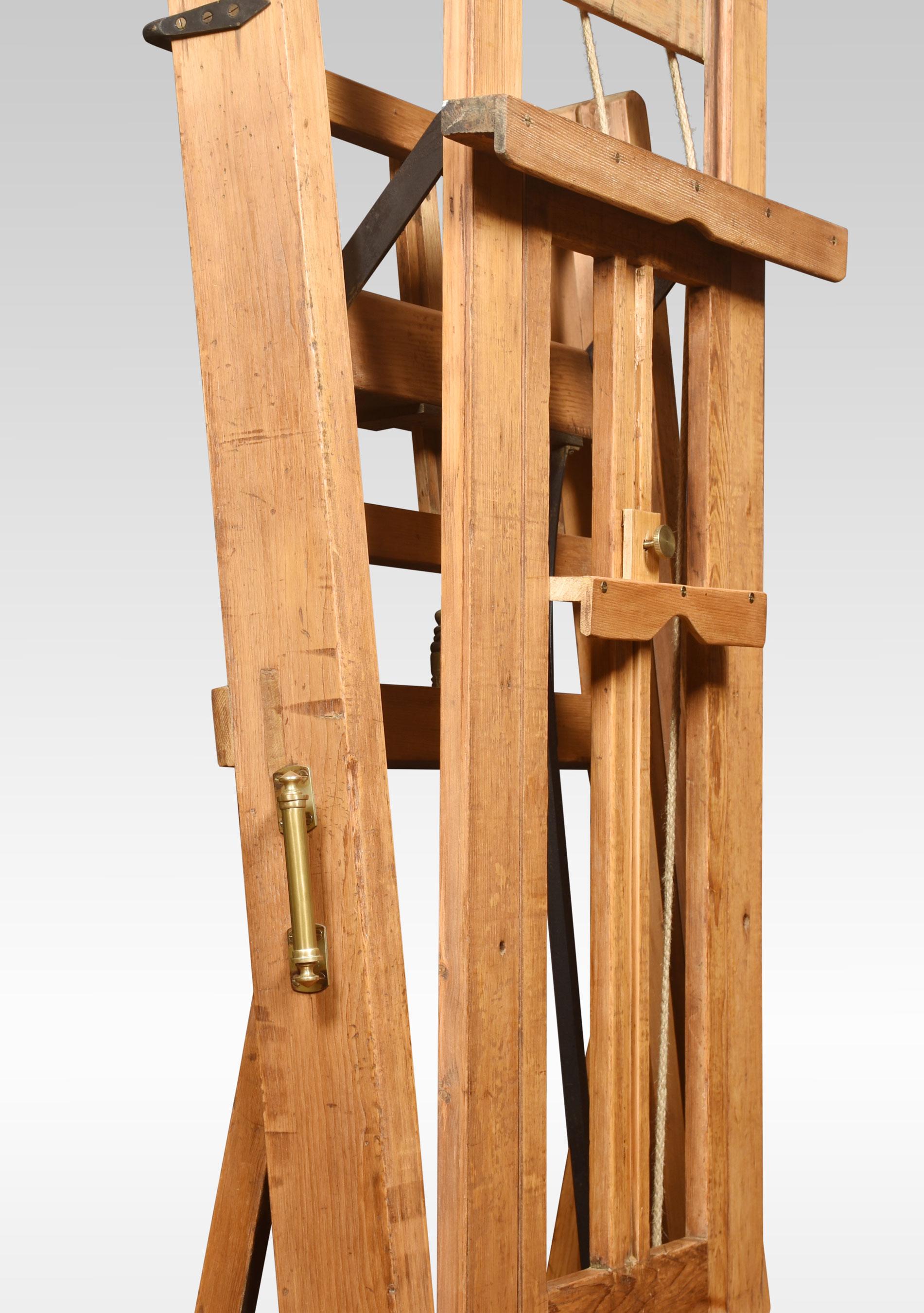 British Large Studio Easel by Windsor and Newton For Sale