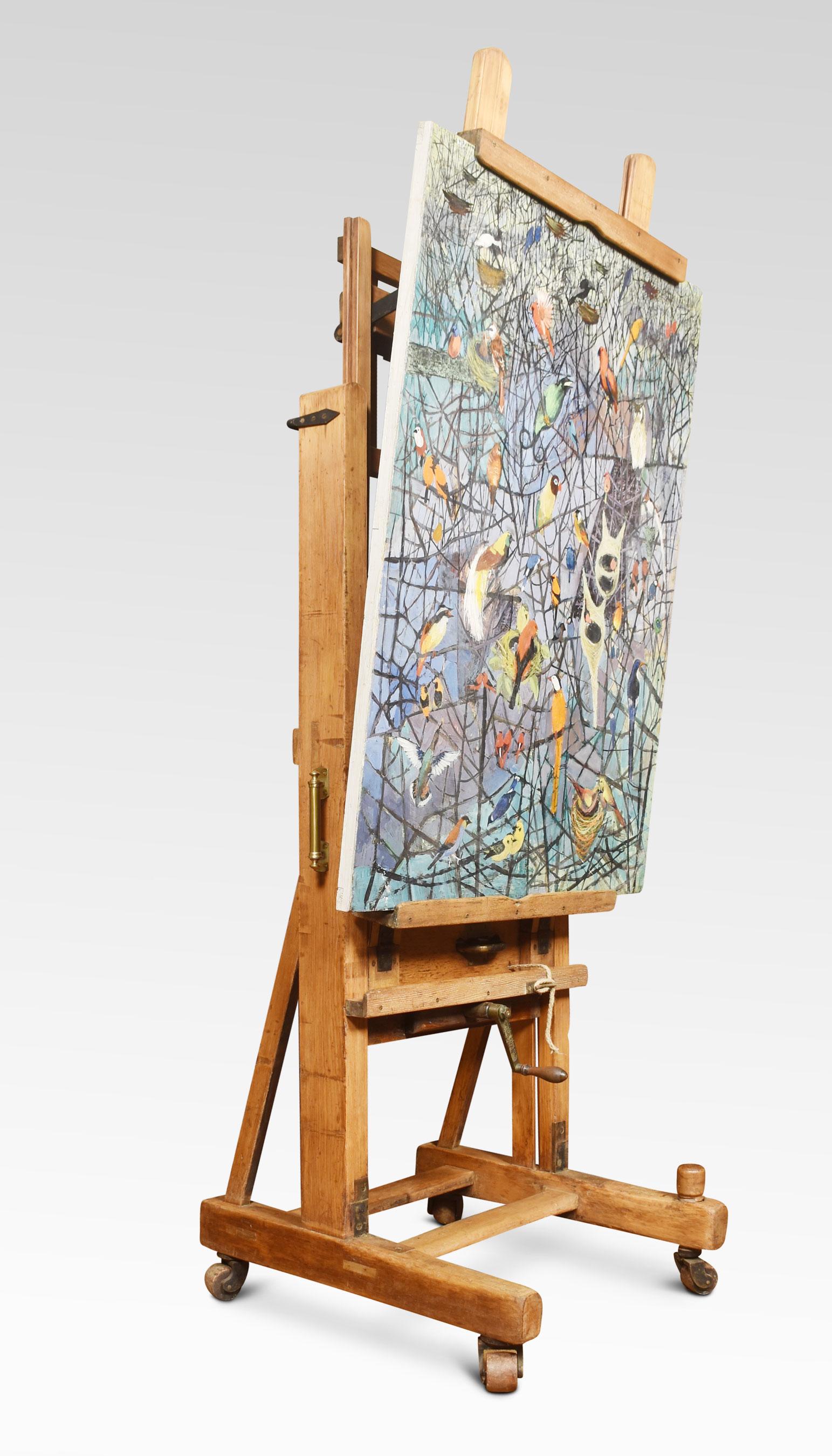 Large Studio Easel by Windsor and Newton In Good Condition For Sale In Cheshire, GB