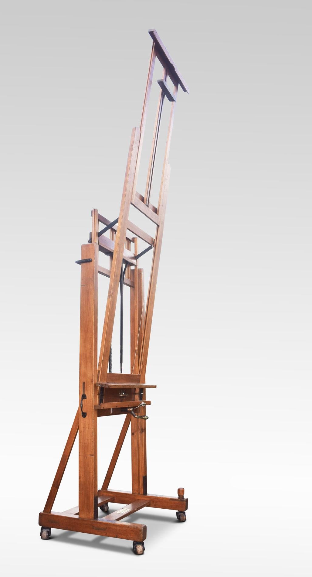 19th Century Large Studio Easel by Windsor and Newton