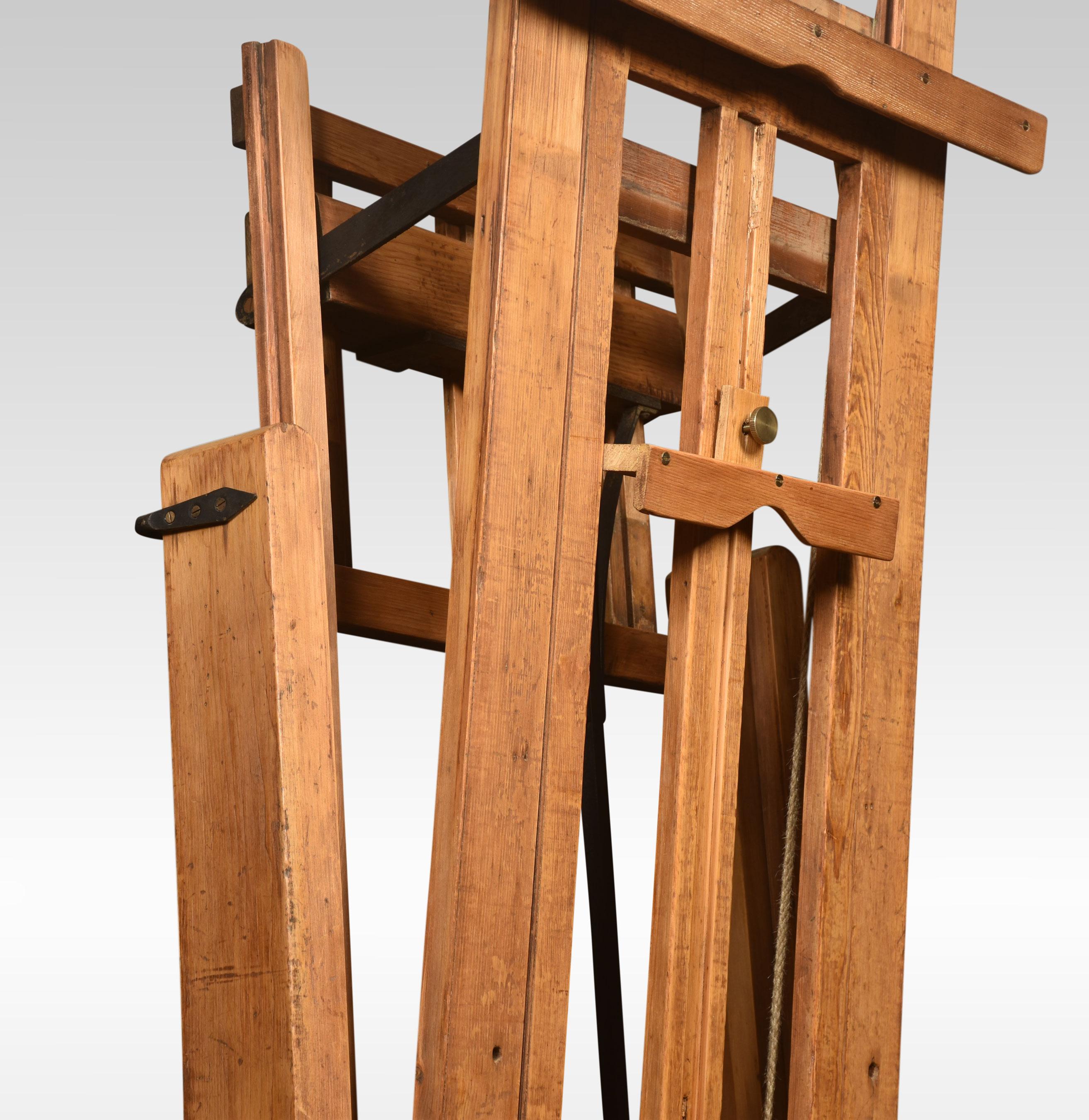 Pine Large Studio Easel by Windsor and Newton For Sale