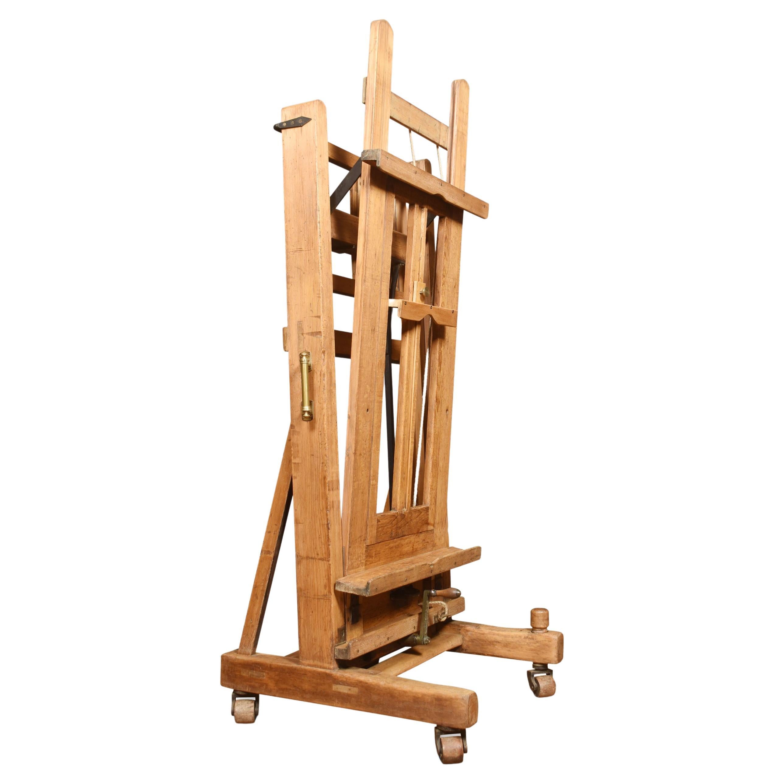Large Victorian Oak Easel Winsor and Newton at 1stDibs victorian