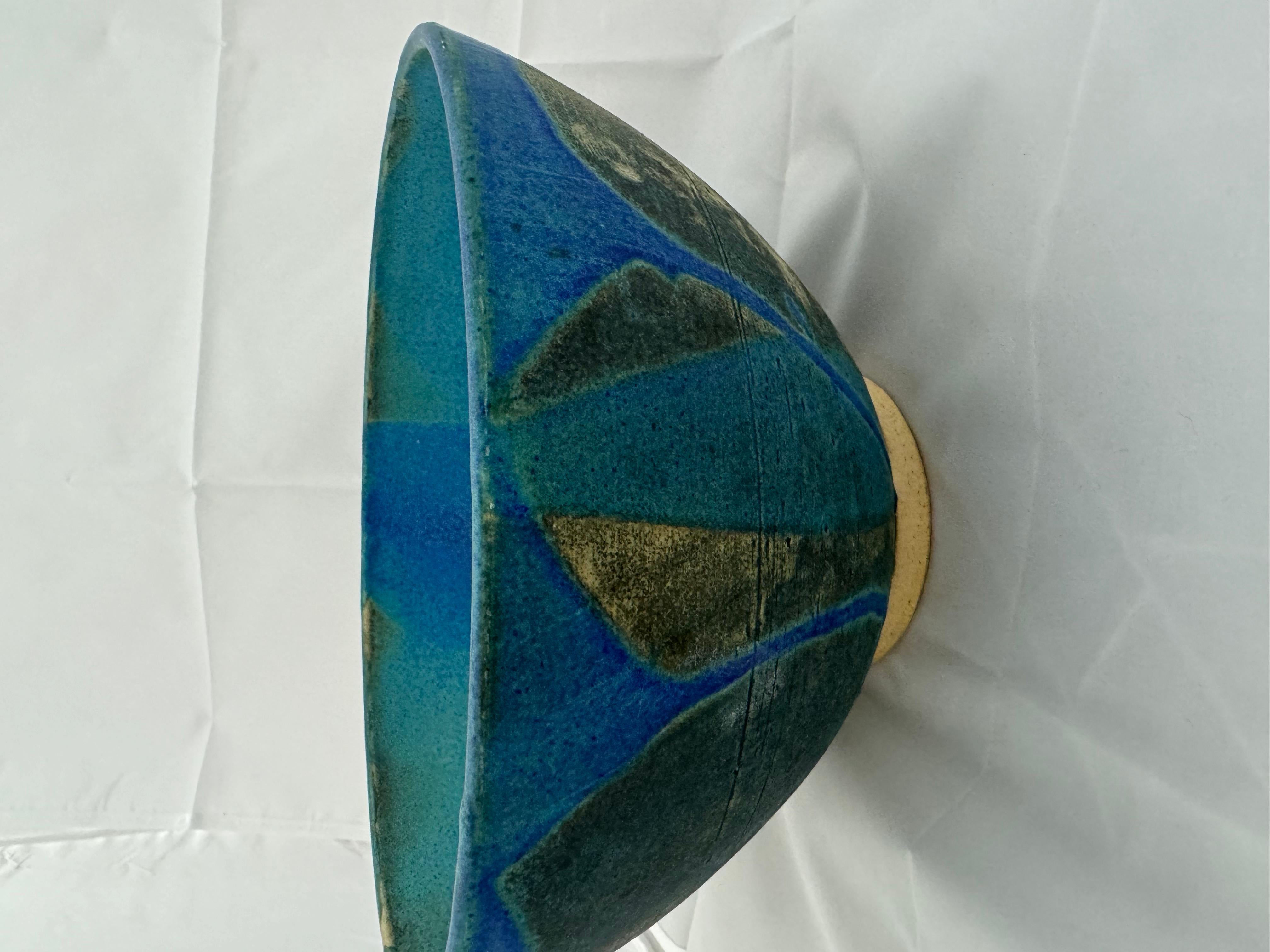 American Large Studio Pottery Bowl  For Sale