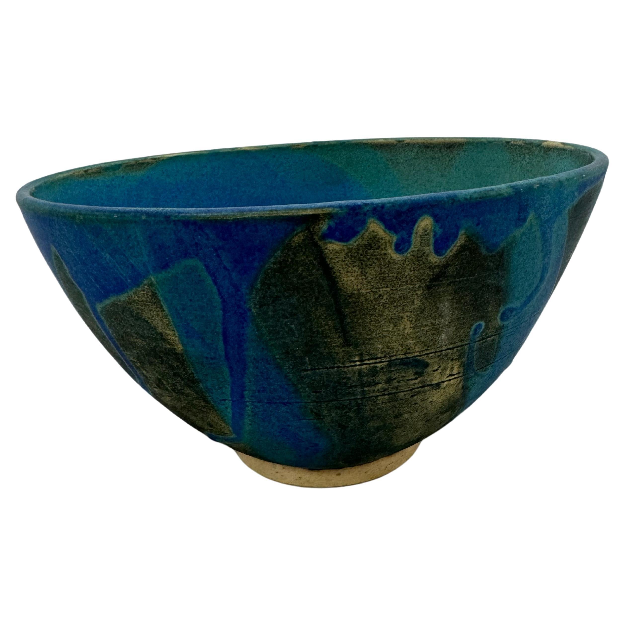 Large Studio Pottery Bowl  For Sale