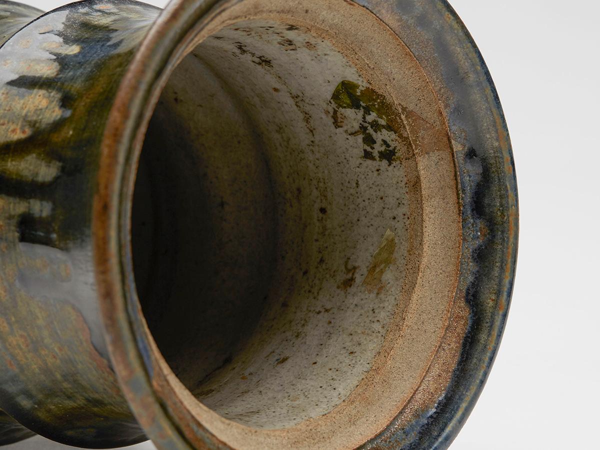 Large Studio Pottery Drip Glaze Lidded Stoneware Jar, 20th Century 2