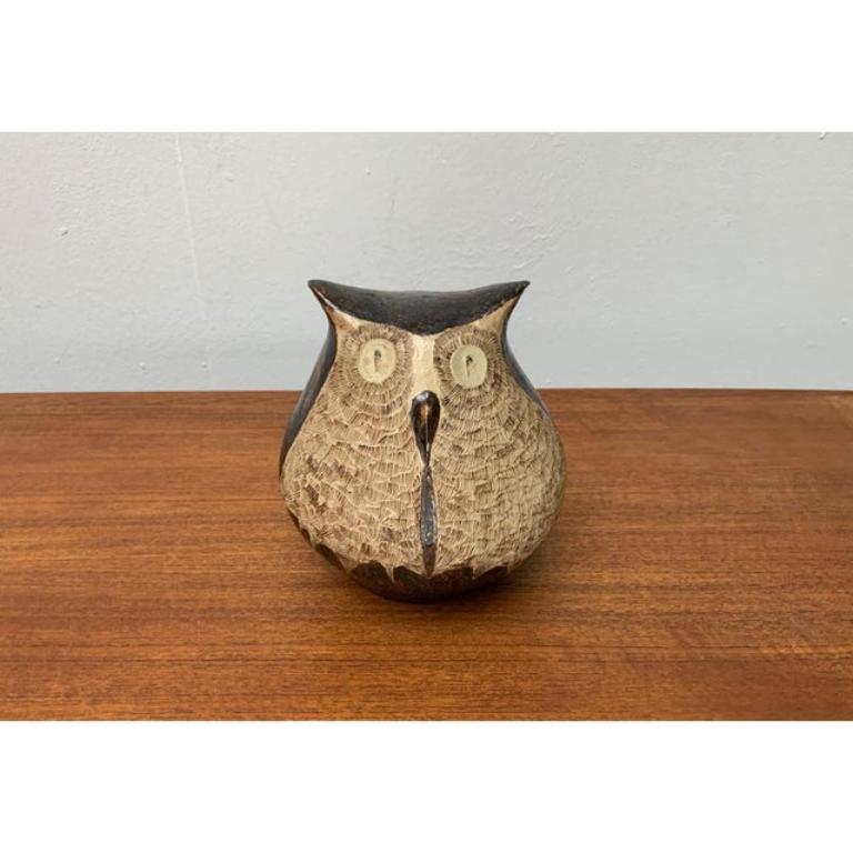 Gran escultura de búho de Studio Pottery, años 80 en venta 6