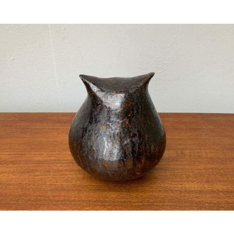 Gran escultura de búho de Studio Pottery, años 80 en venta 7