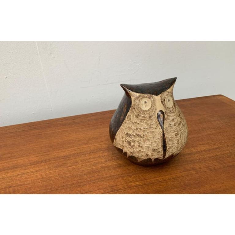 Gran escultura de búho de Studio Pottery, años 80 en venta 4
