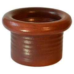 Retro Large Studio Pottery Plant Pot in Deep Red Piet Knepper for Mobach, 1980s