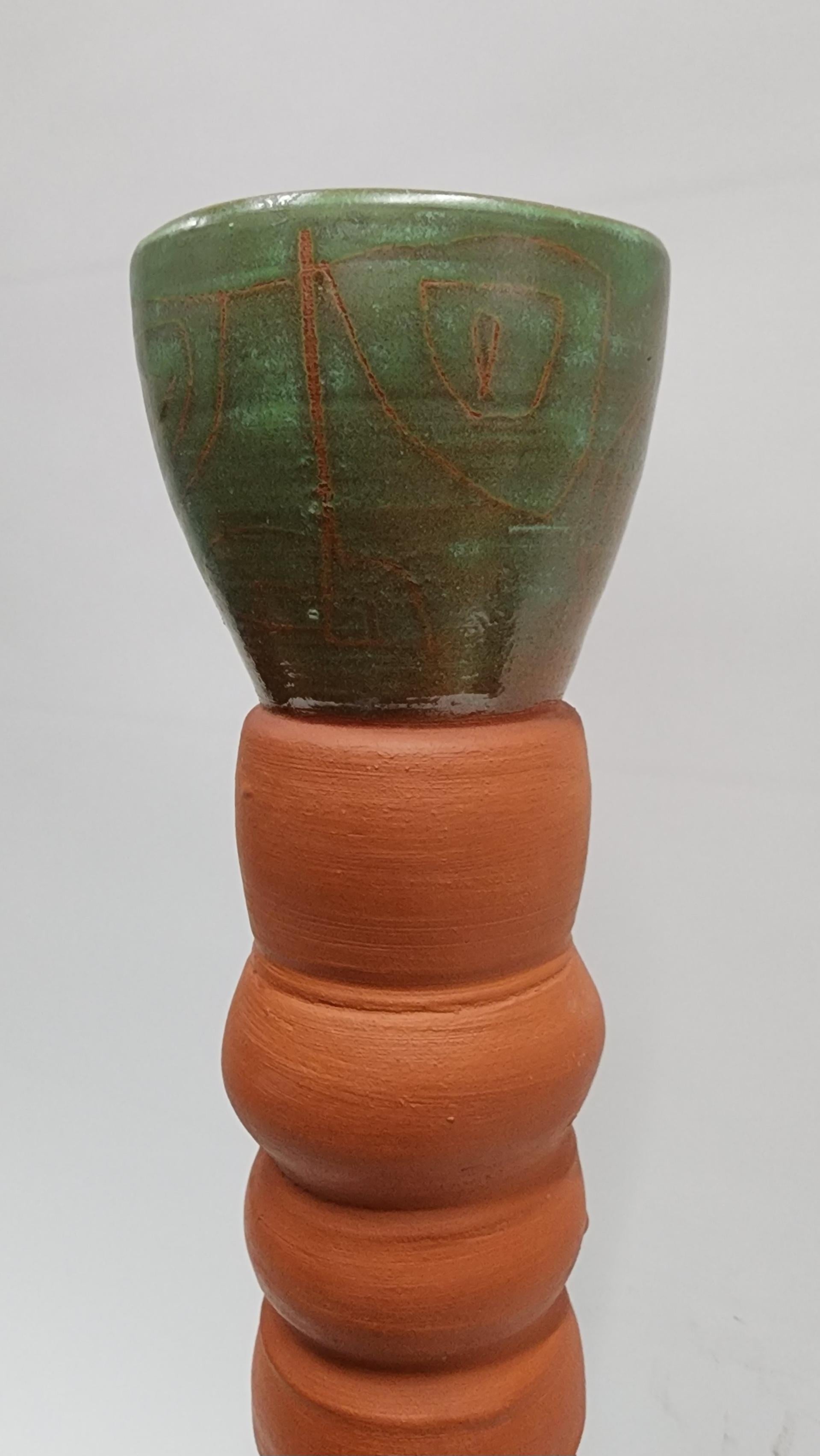 Ceramica Grande vaso scultura Studio Pottery di Ronald Ehrlich. in vendita