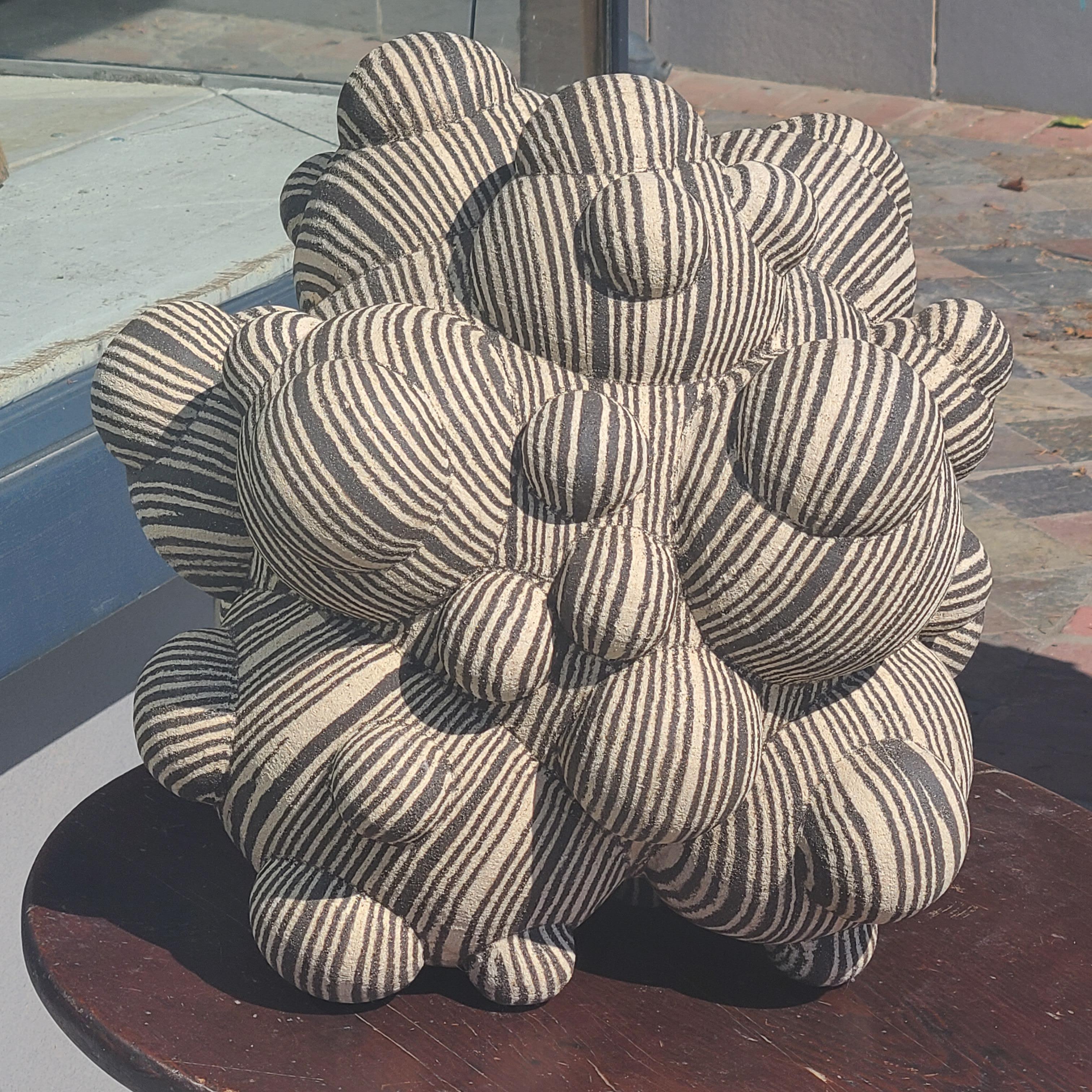 American Large Studio Pottery Spore Sculpture by Lewis Trimble