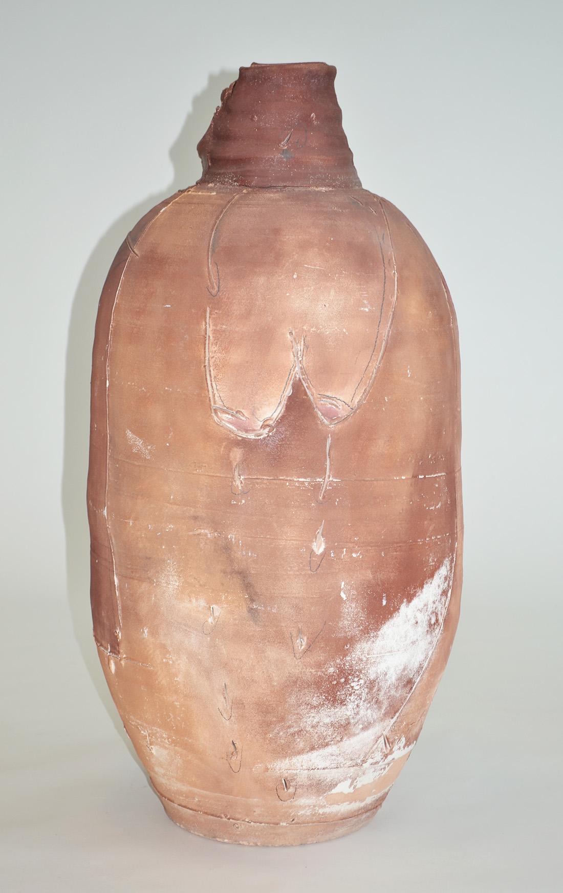 Moderno Grande scultura a forma di vaso in Studio Pottery, Francia anni '80 in vendita