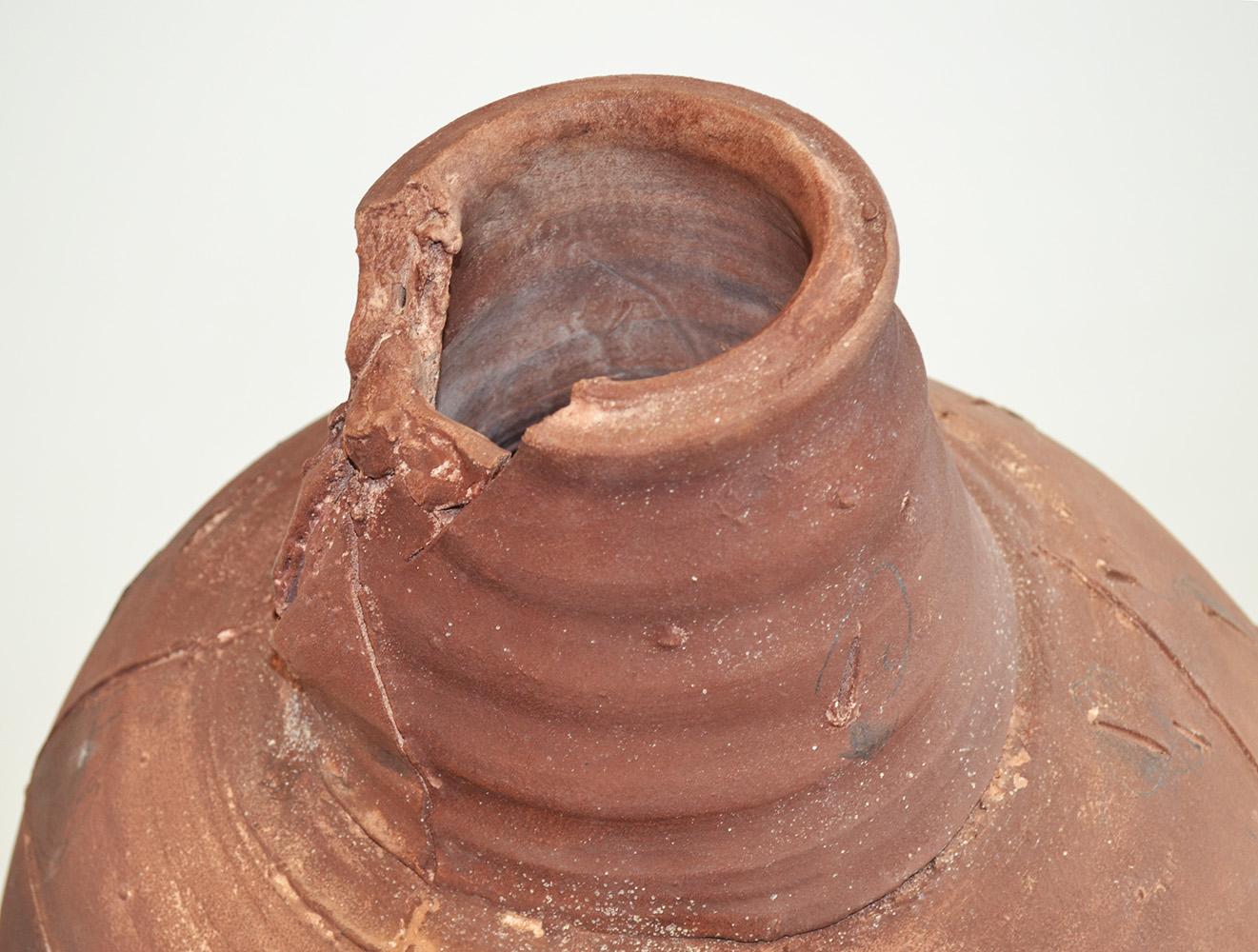 XX secolo Grande scultura a forma di vaso in Studio Pottery, Francia anni '80 in vendita