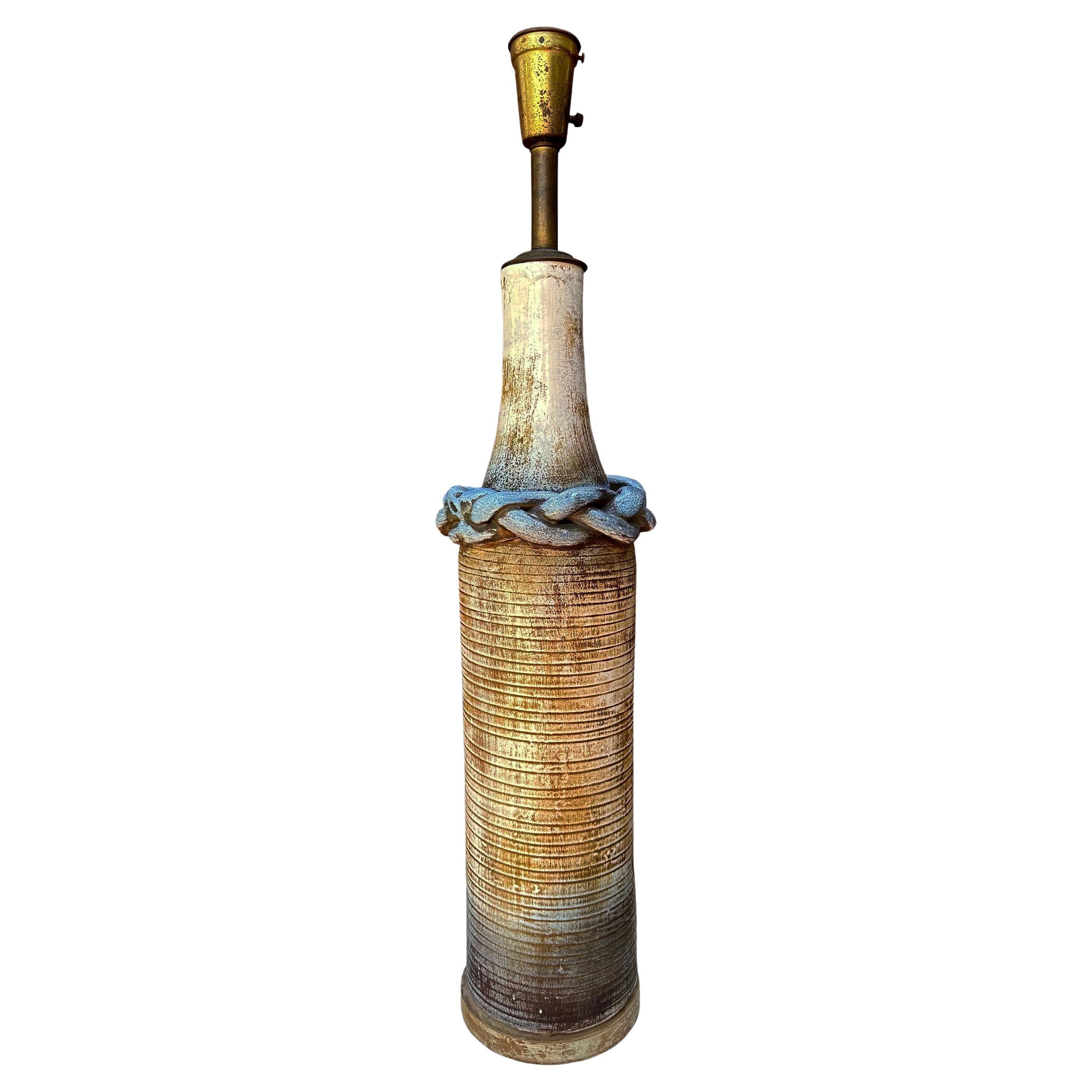 Large Studio Pottery Table Lamp