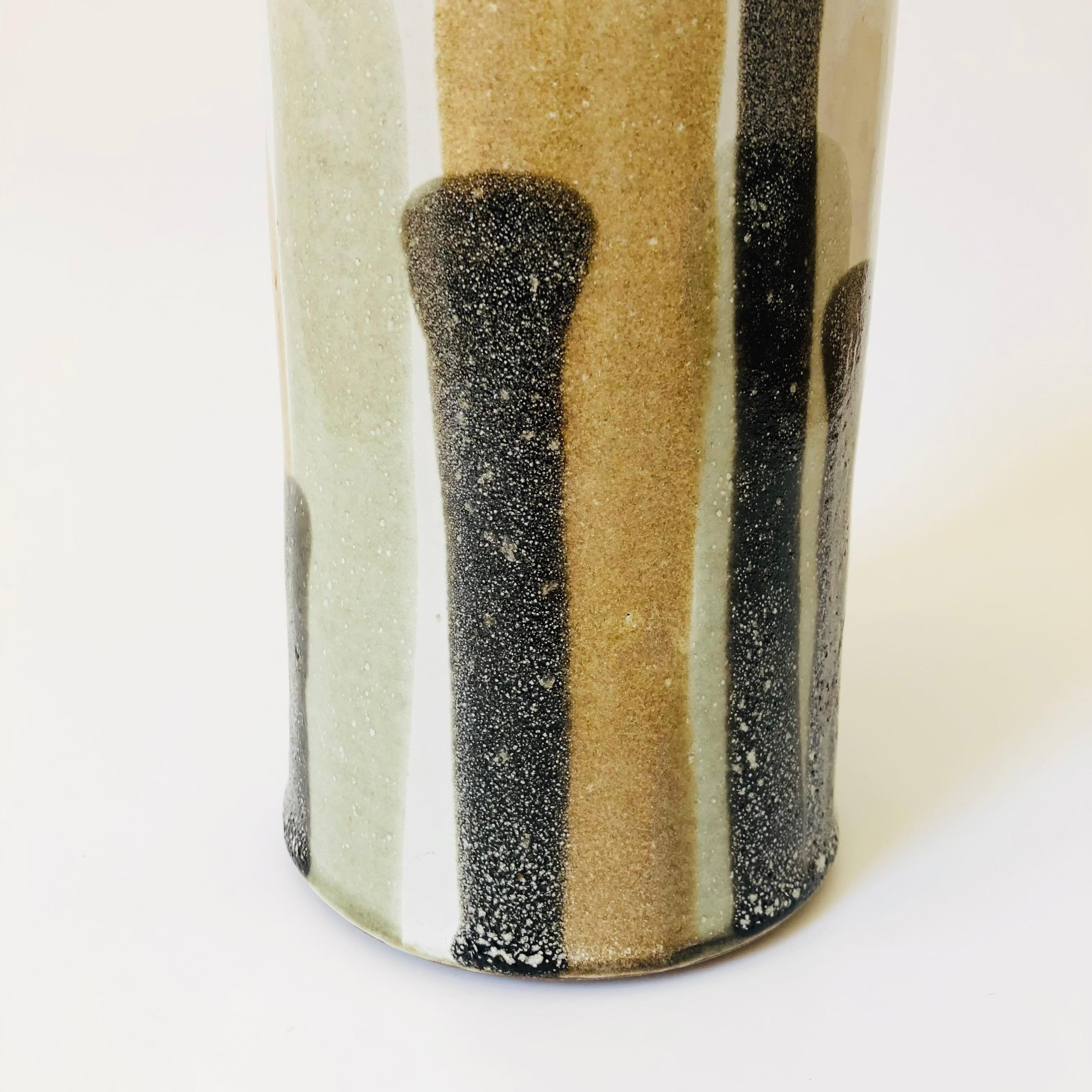 Large Studio Pottery Vase In Good Condition For Sale In Vallejo, CA