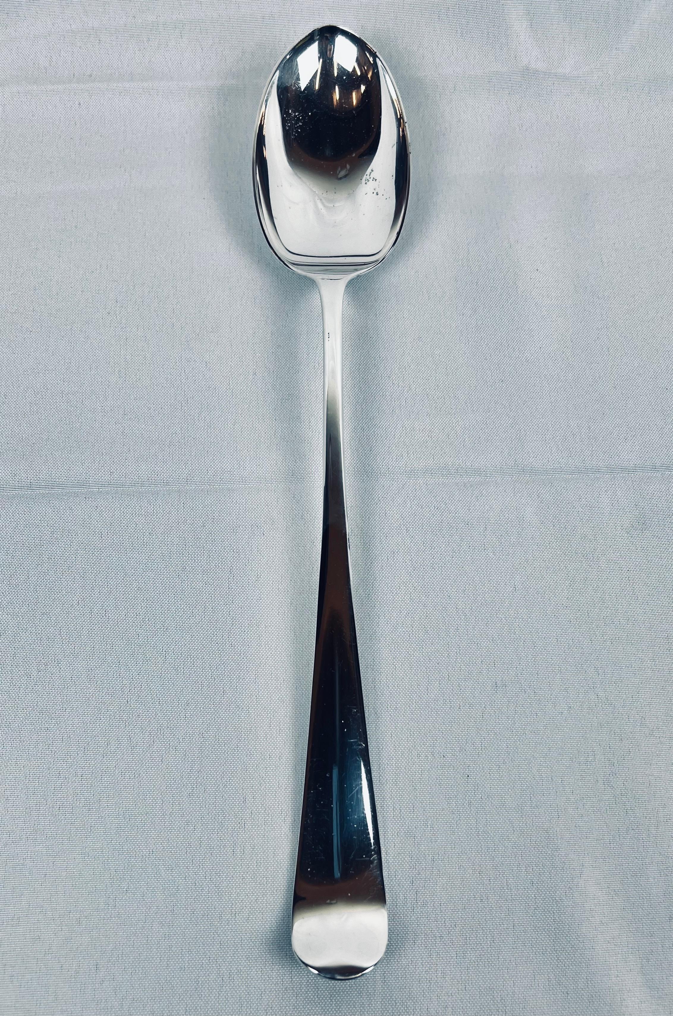 Américain Grande cuillère à écouper par Gerity en métal argenté 13 po. en vente