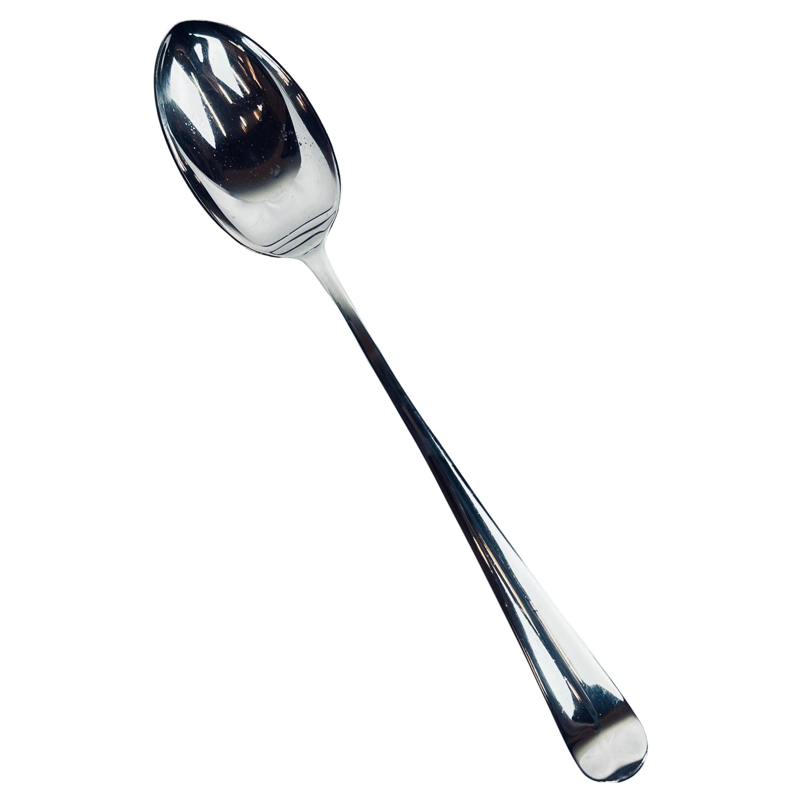 Grande cuillère à écouper par Gerity en métal argenté 13 po. en vente