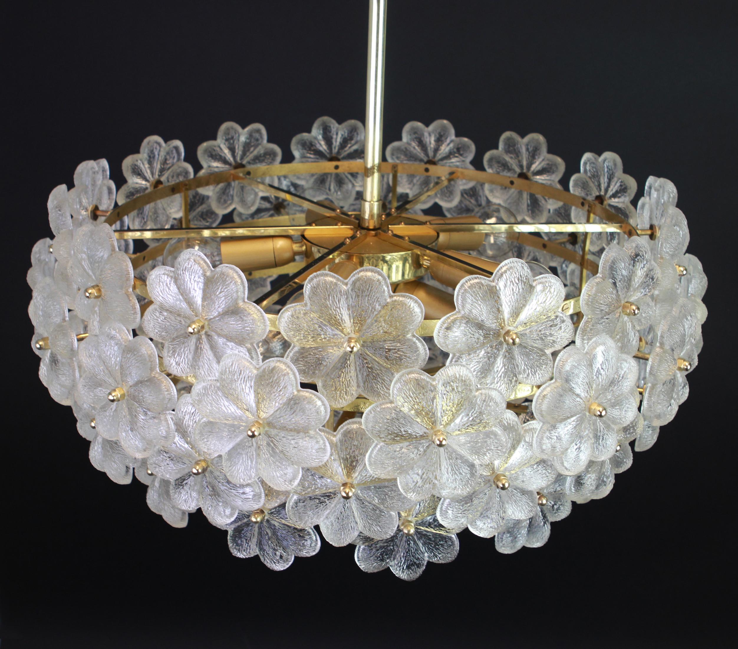 Large Stunning Crystal Glass Chandelier by Ernst Palme, Germany, 1970s 1