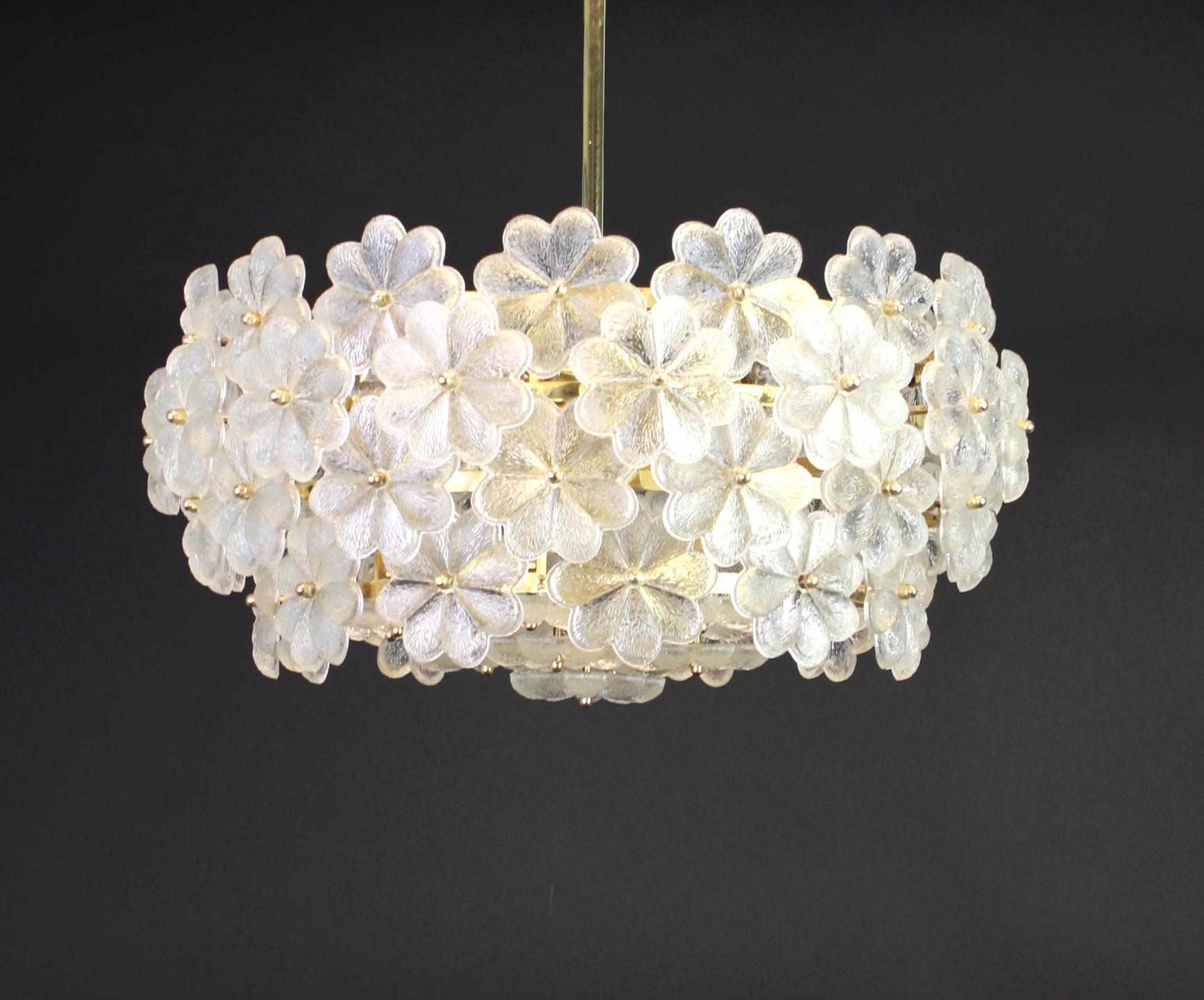 Large Stunning Crystal Glass Chandelier by Ernst Palme, Germany, 1970s 2