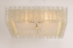 Impresionante gran empotrable de cristal de Murano de Doria, Alemania, años 60