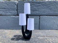 Große atemberaubende organische Tischlampe aus den 1950er Jahren von Plasto, USA