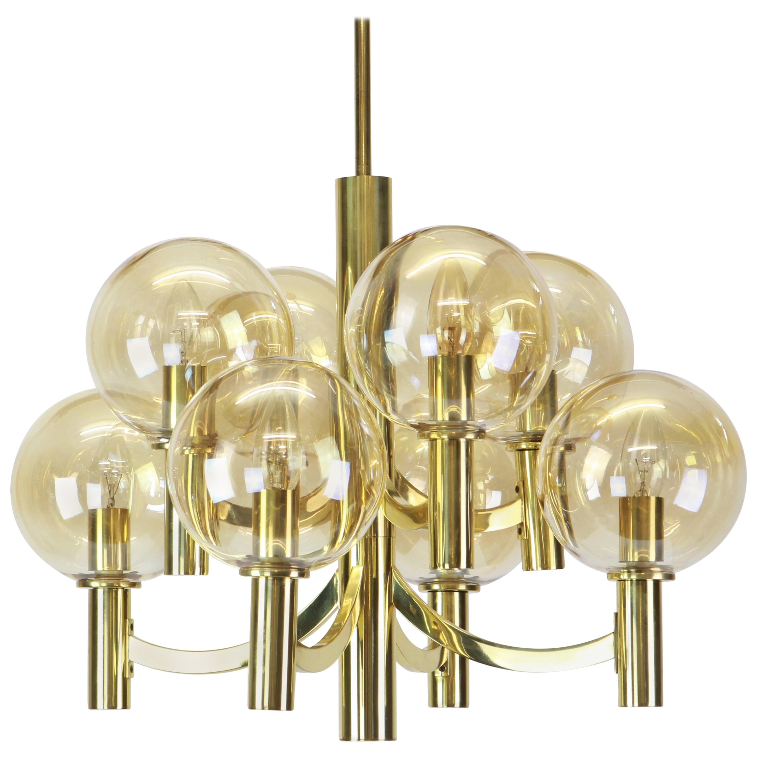 Large Stunning Sputnik Chandelier by Kaiser, Germany, 1970s